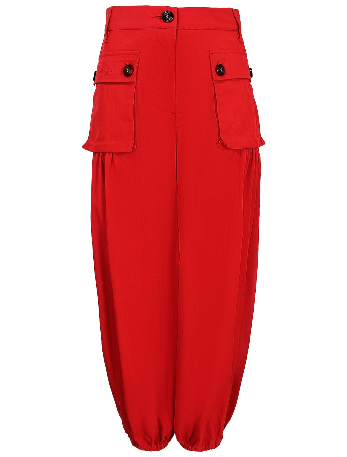 Брюки красного цвета