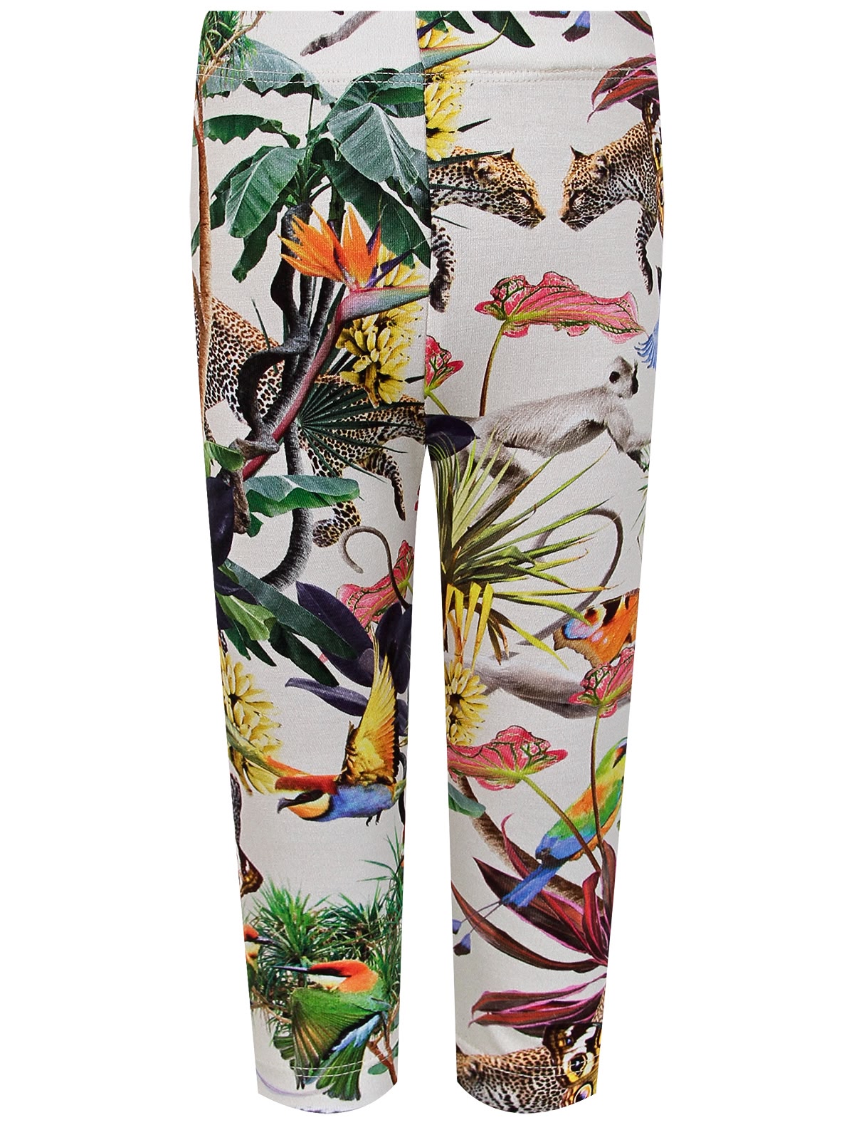 Леггинсы с принтом "тропические животные"