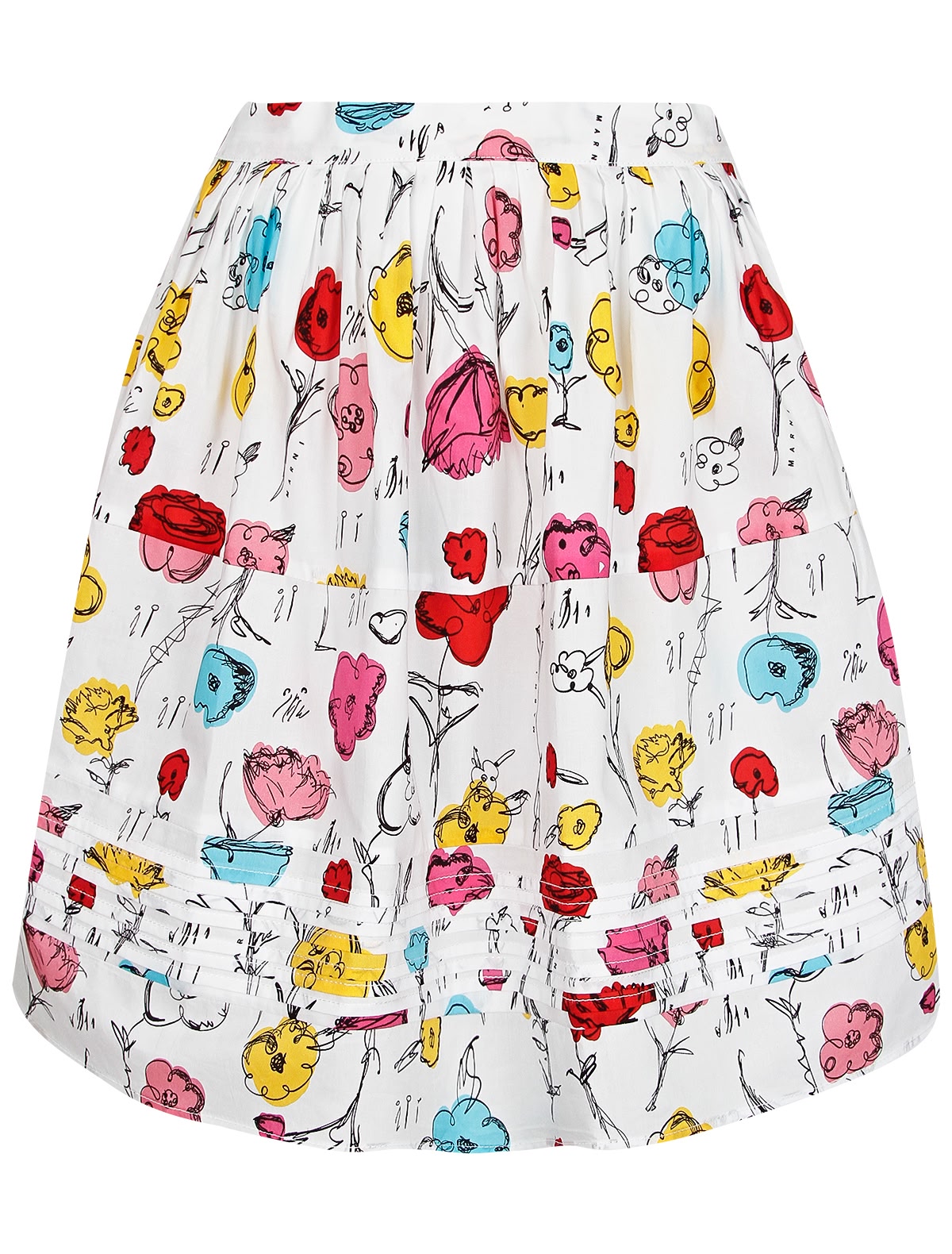 Юбка с цветочным рисунком