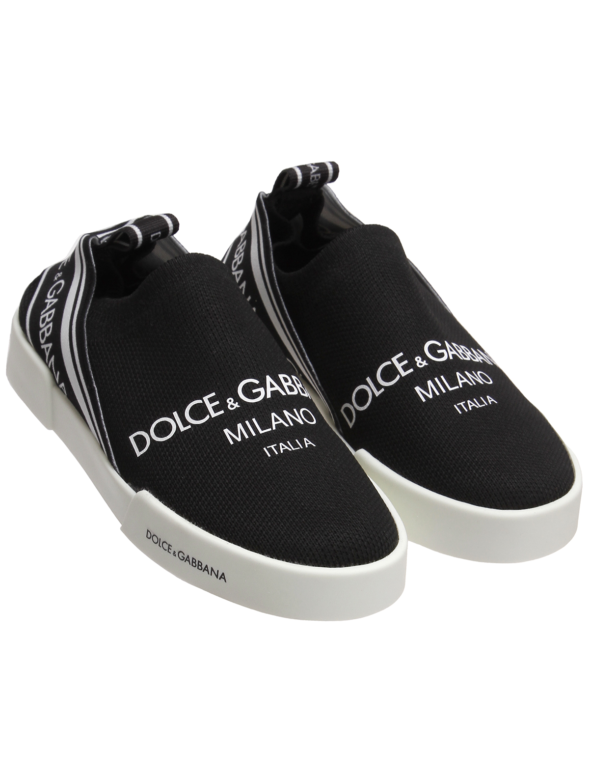 Слипоны Dolce & Gabbana 2496248, цвет черный, размер 35