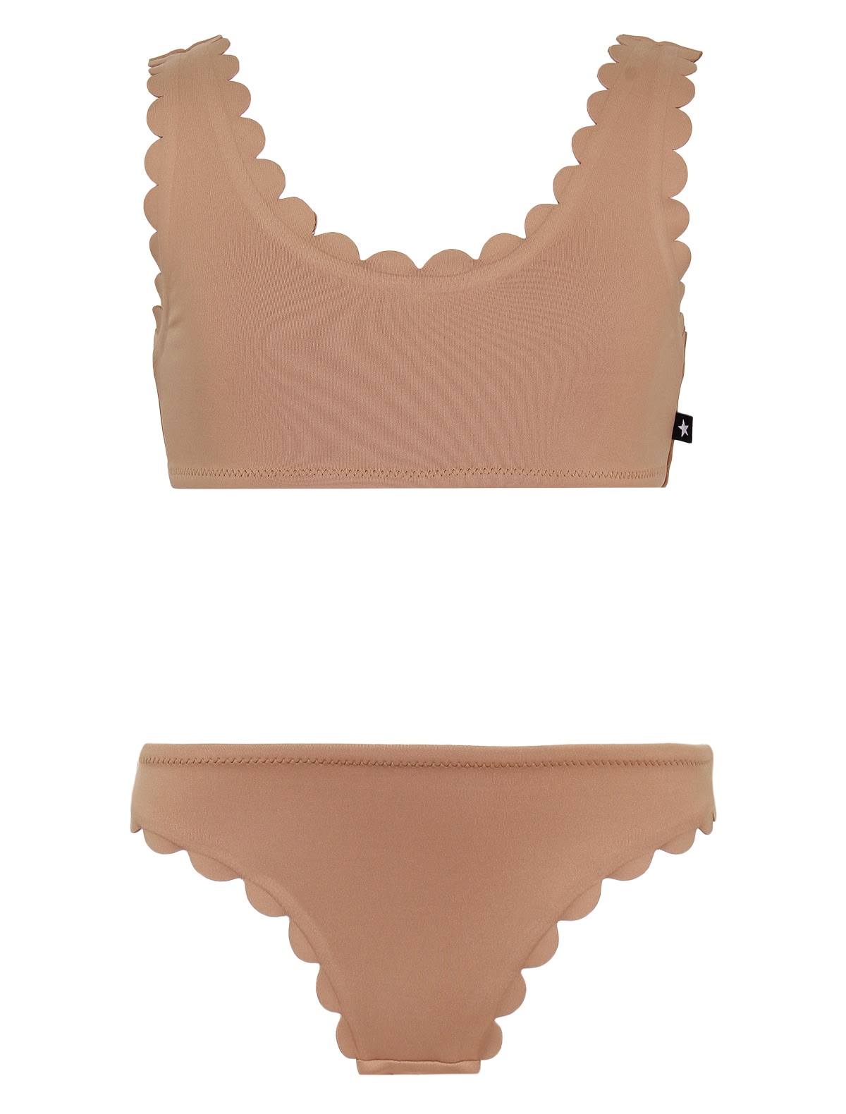 Бежевый раздельный купальник