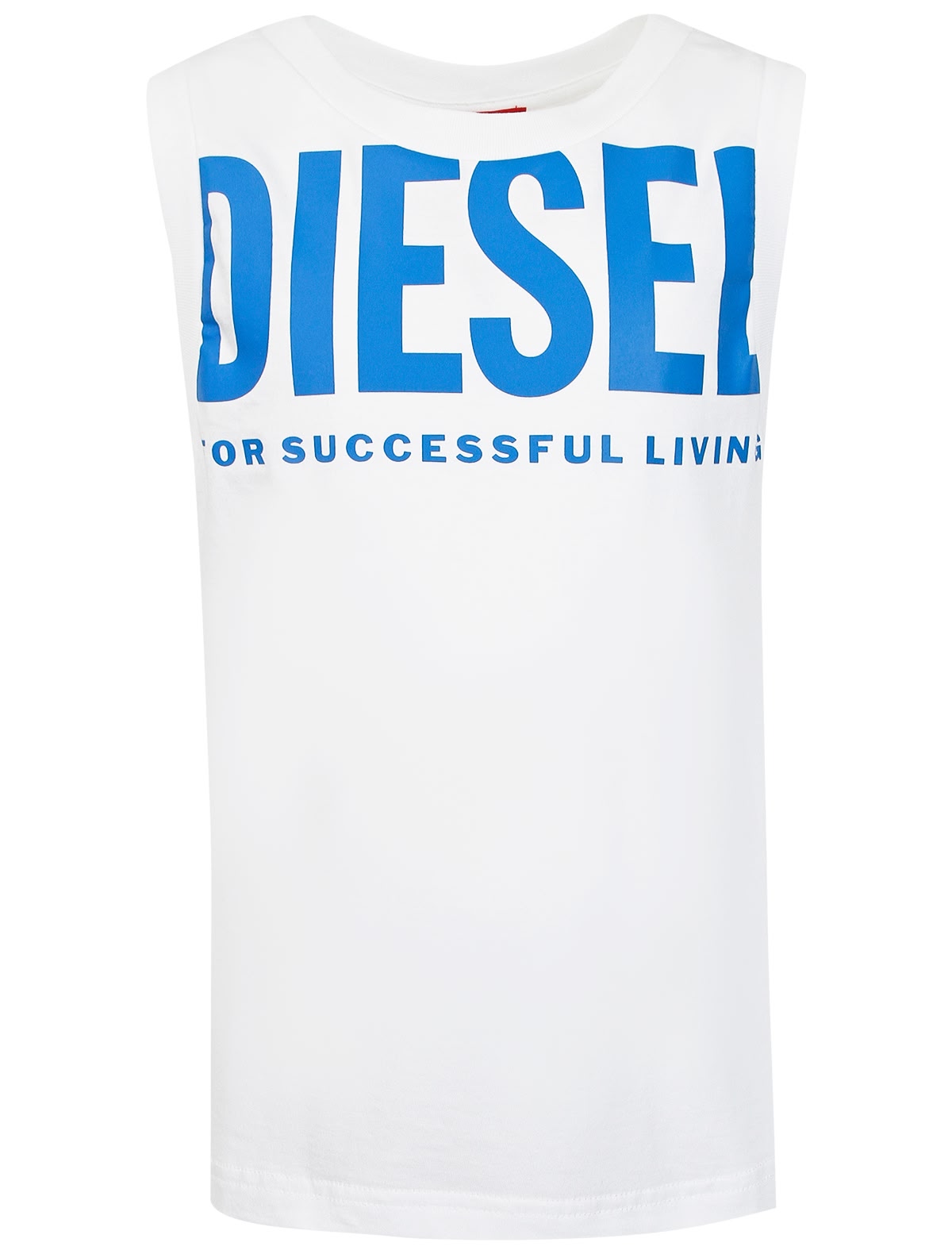 Белая майка с логотипом