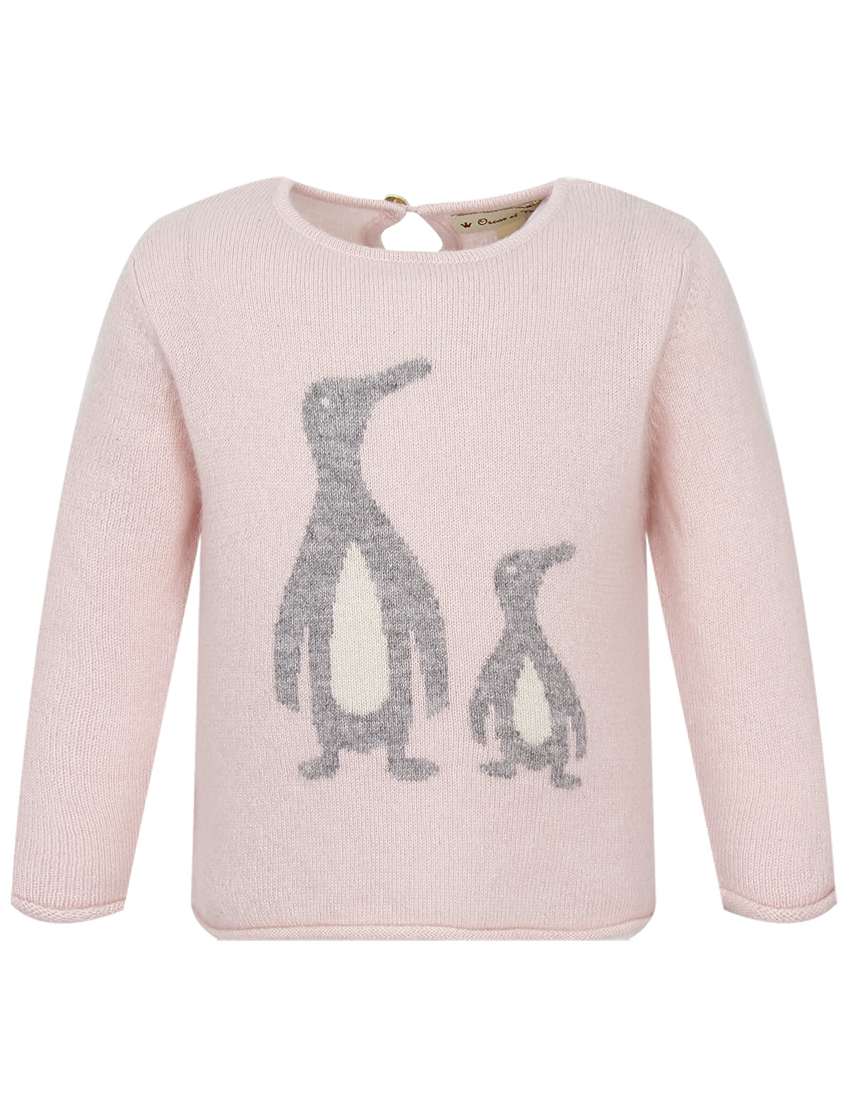 Розовый джемпер с пингвинами