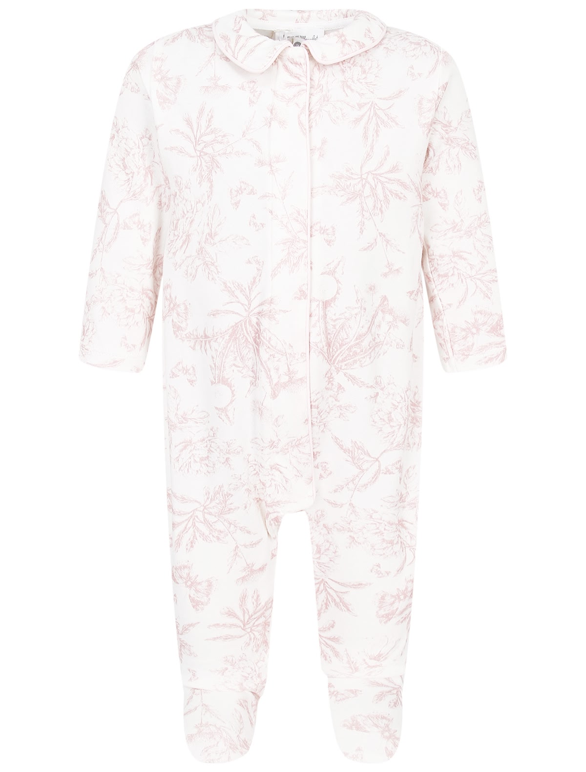 Кремовый комбинезон с принтом