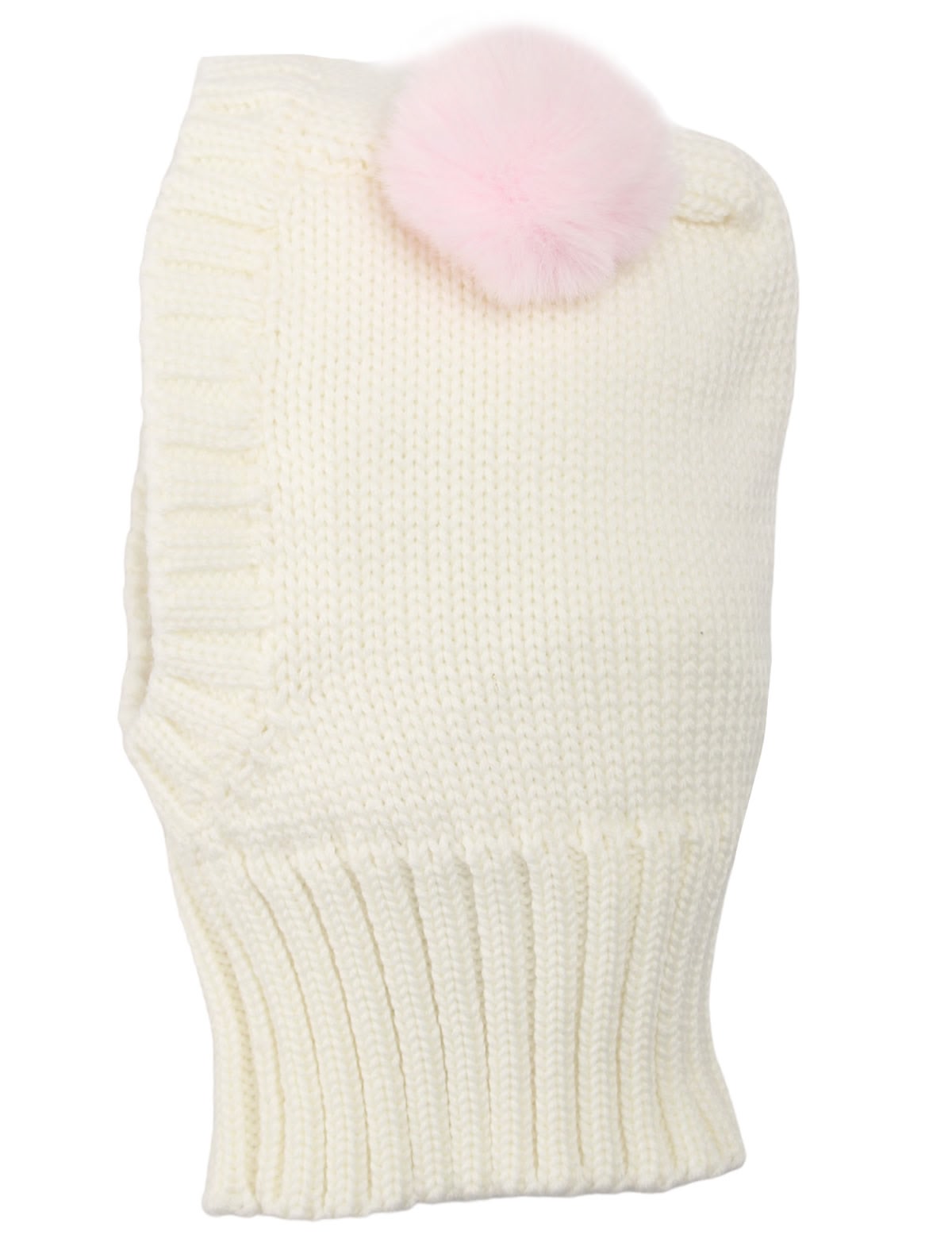 Шапка-шлем с помпонами