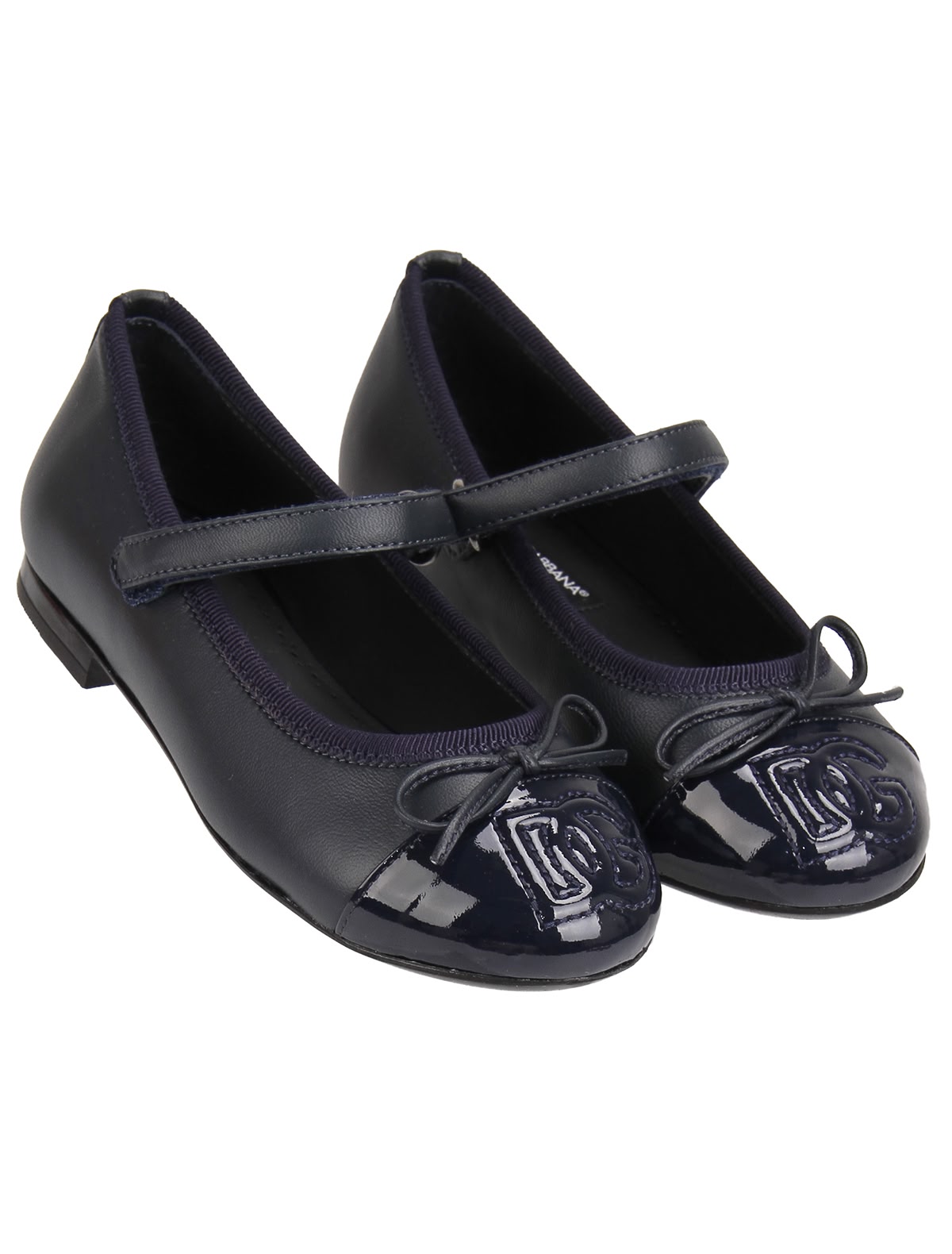 Синие балетки