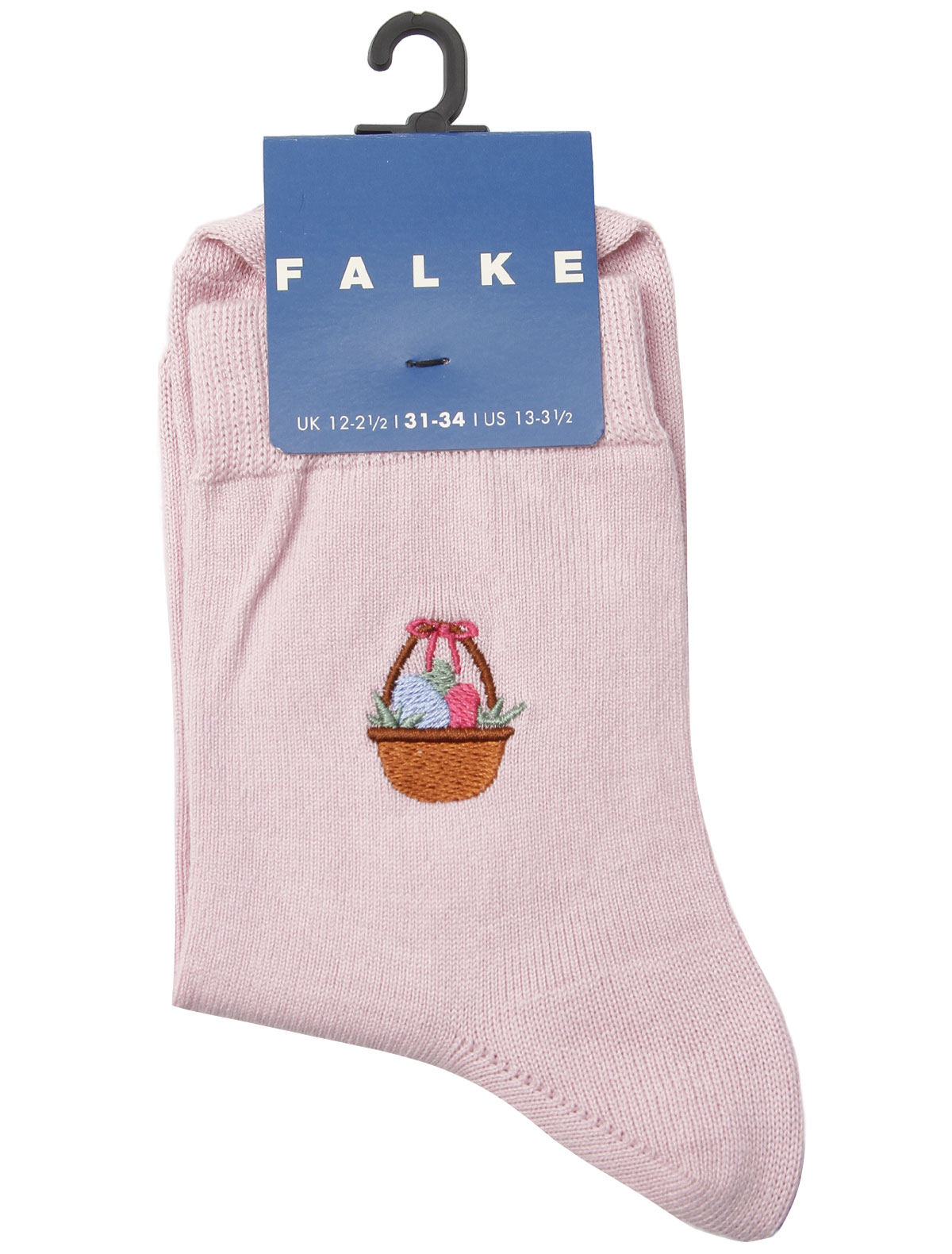 Розовые носки с вышивкой