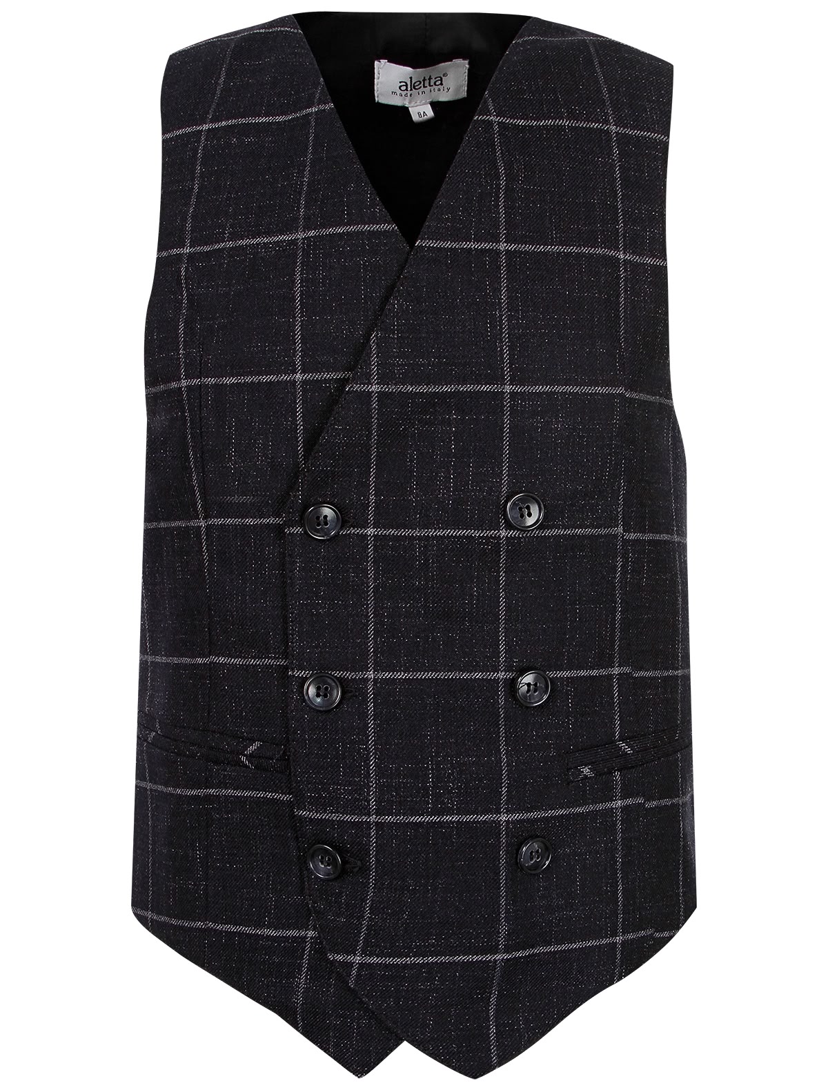 двубортный Жилет в клетку