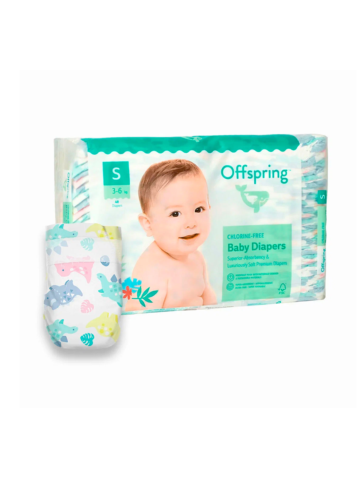 

Подгузники Offspring, Белый, 2773071