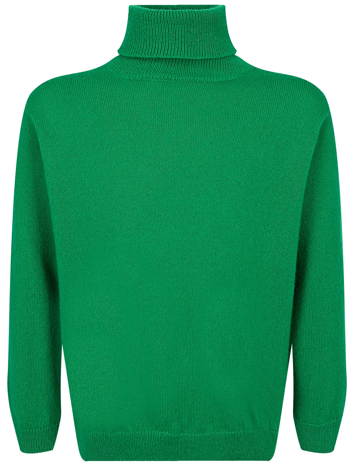 Зелёная кашемировая водолазка