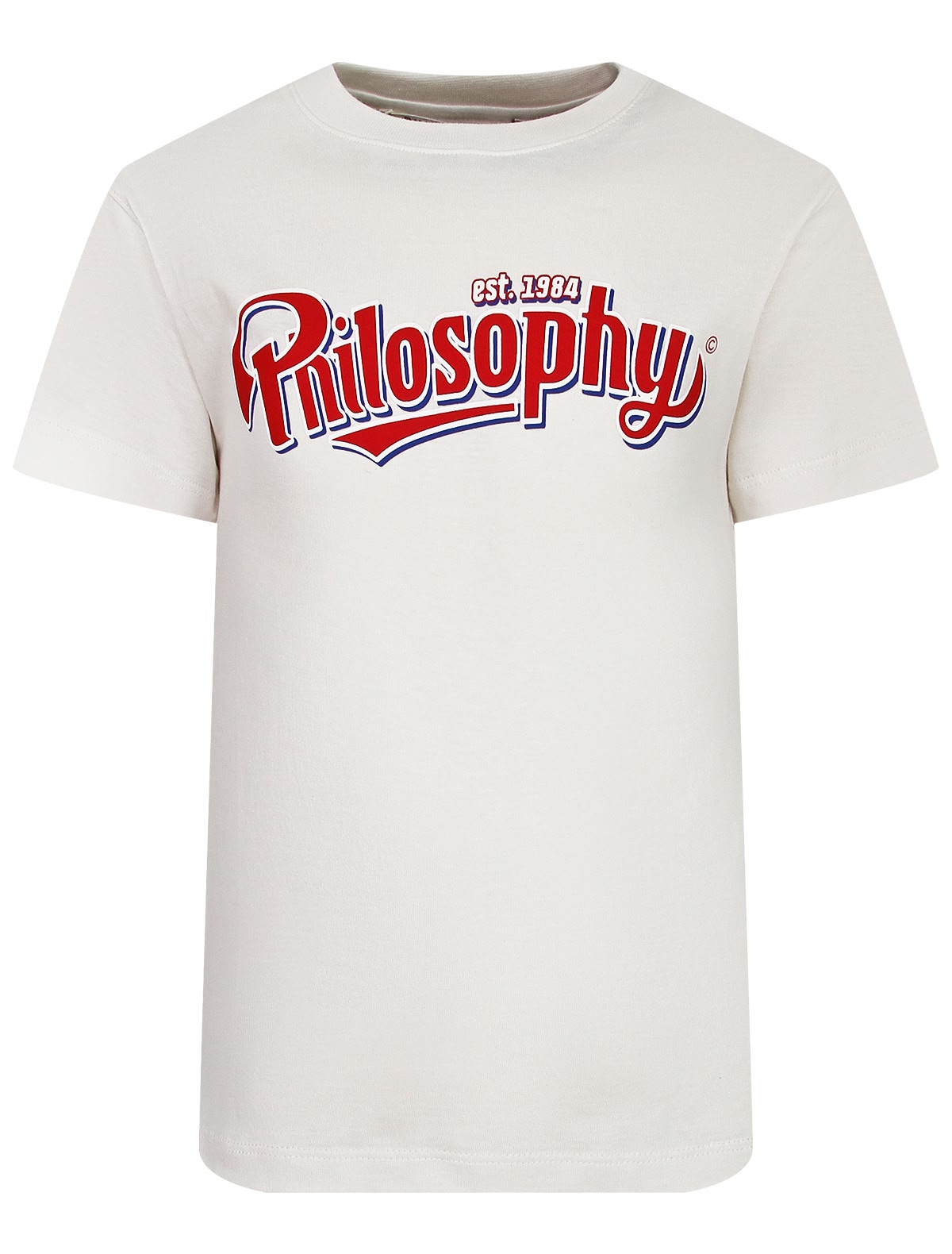 Футболка с красным логотипом