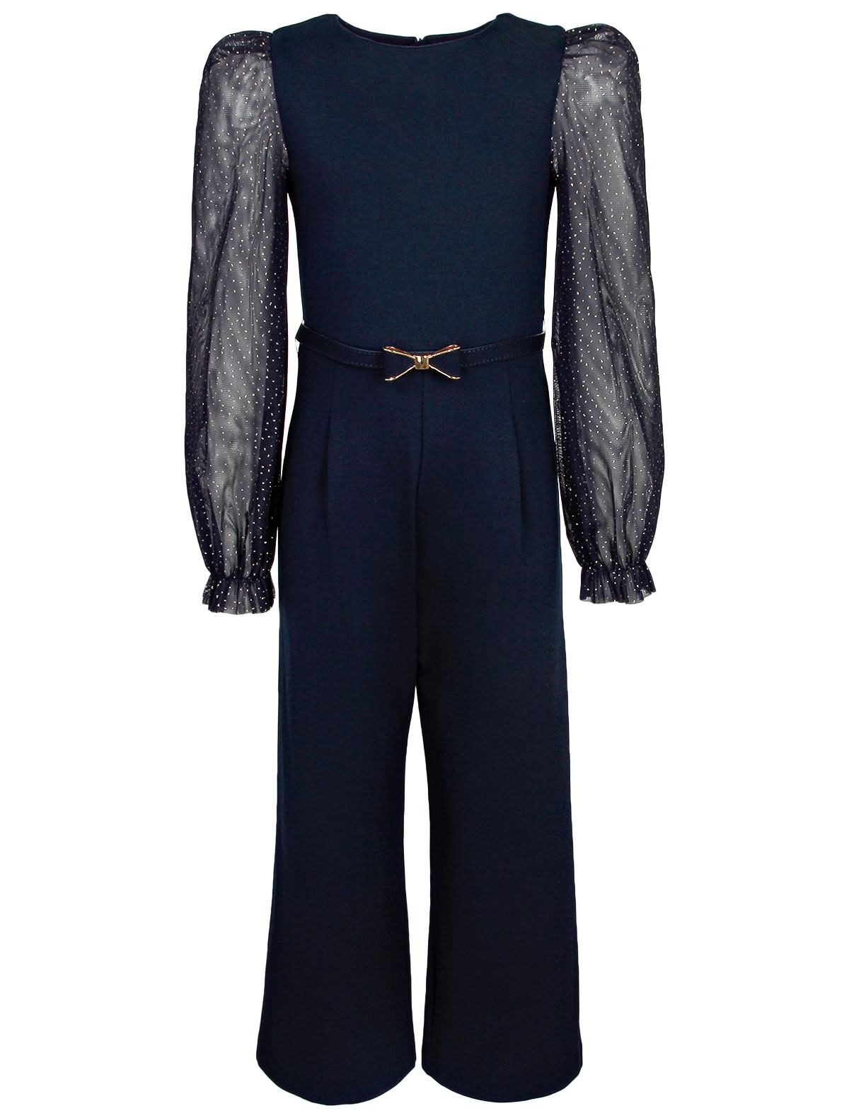 Синий комбинезон с поясом