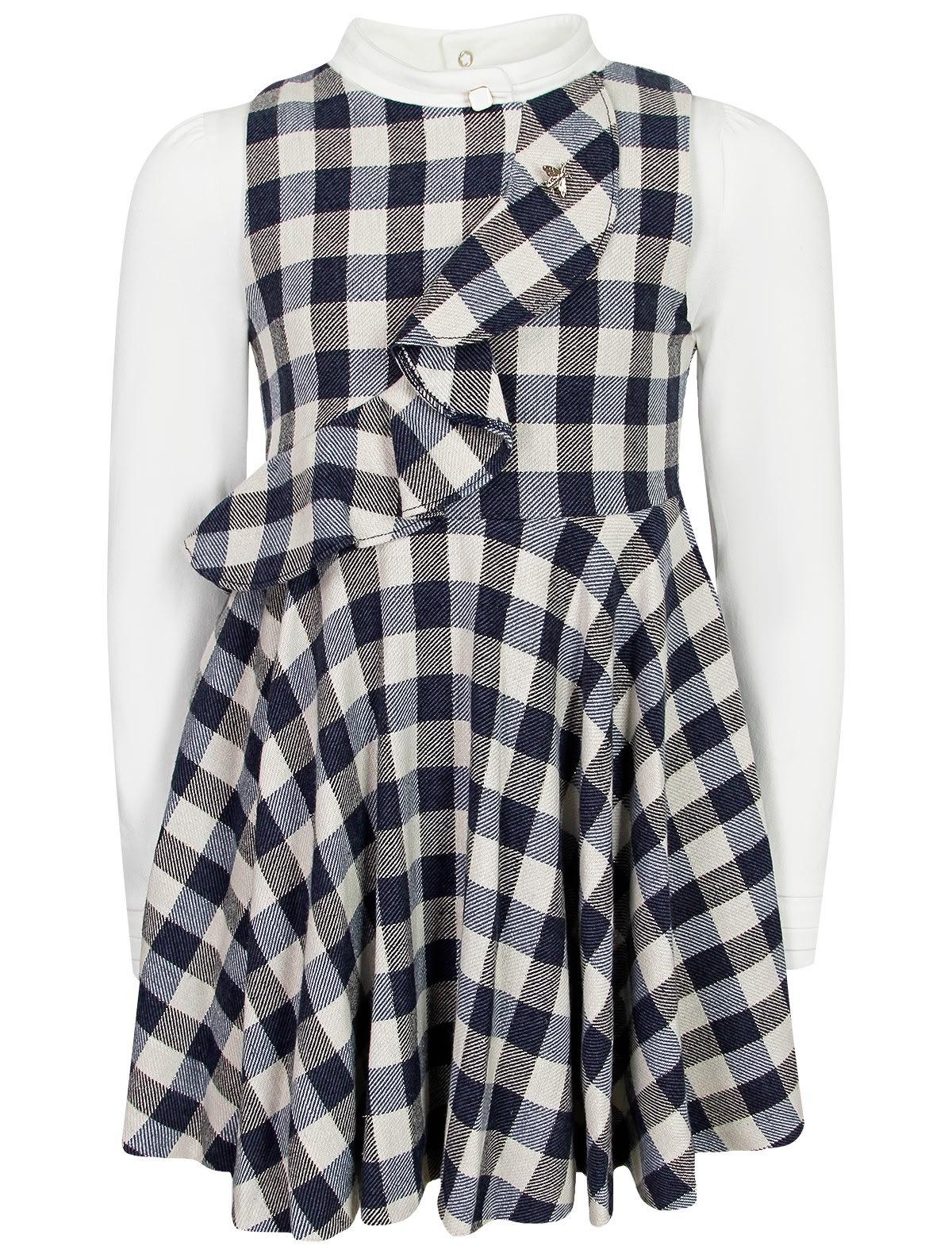 Комплект из блузы и платья без рукавов