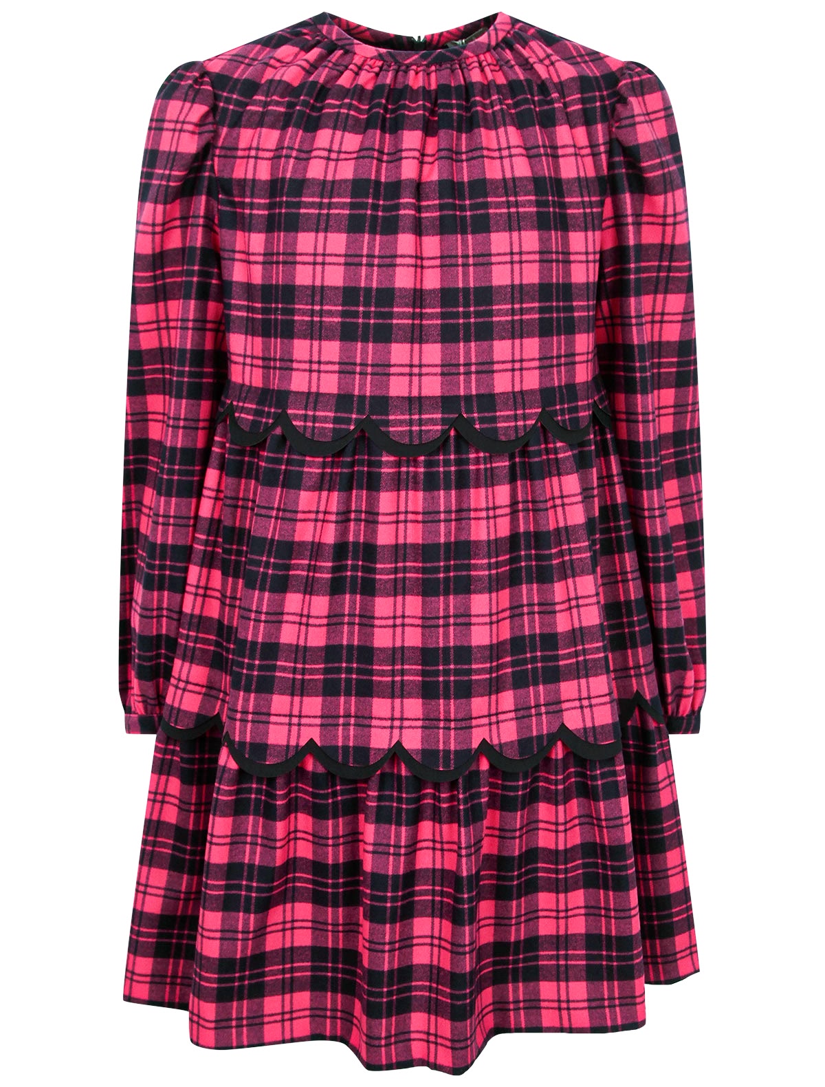 Клетчатое платье из теплой ткани Tecnowool