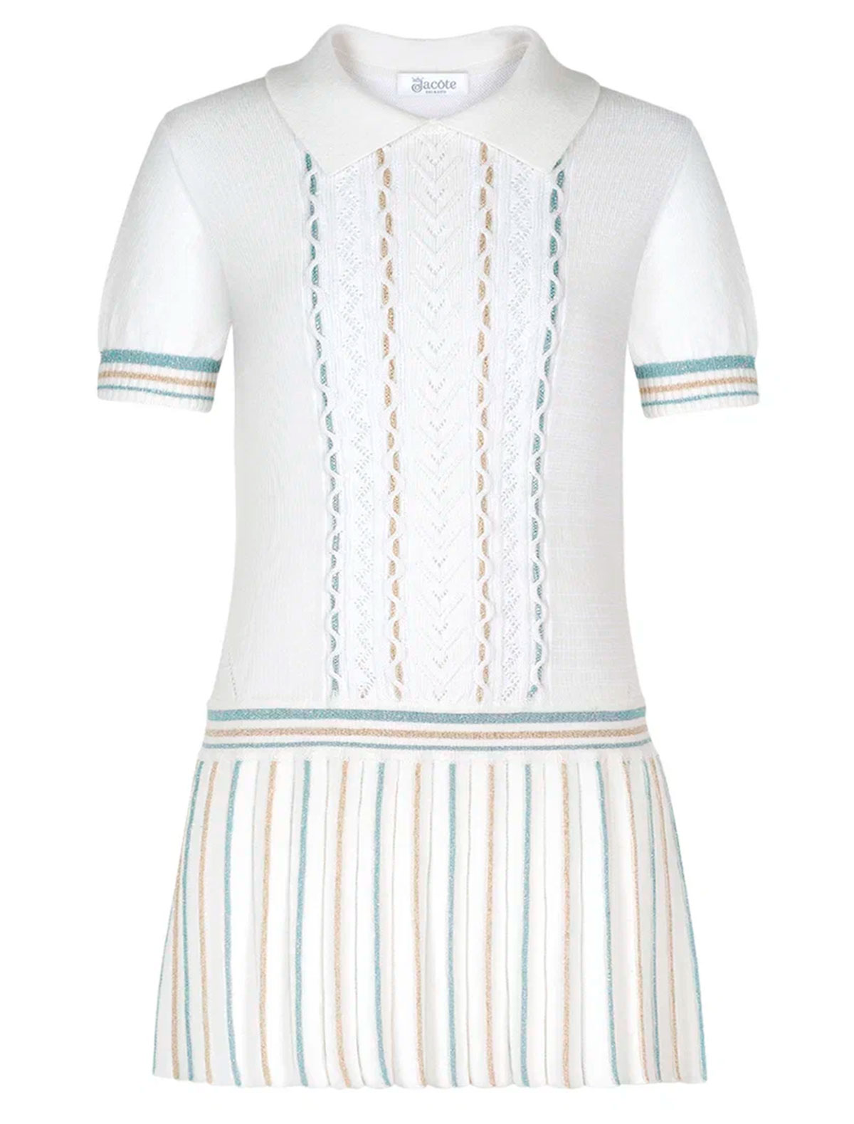 Кремовое платье с отложным воротничком