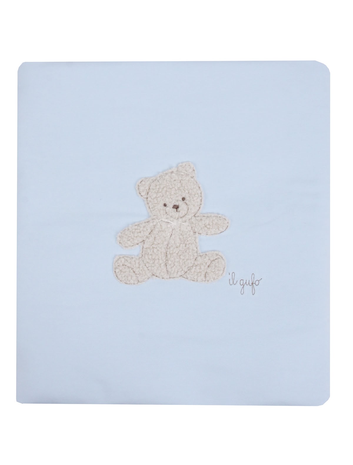 Голубое одеяло с медвежонком