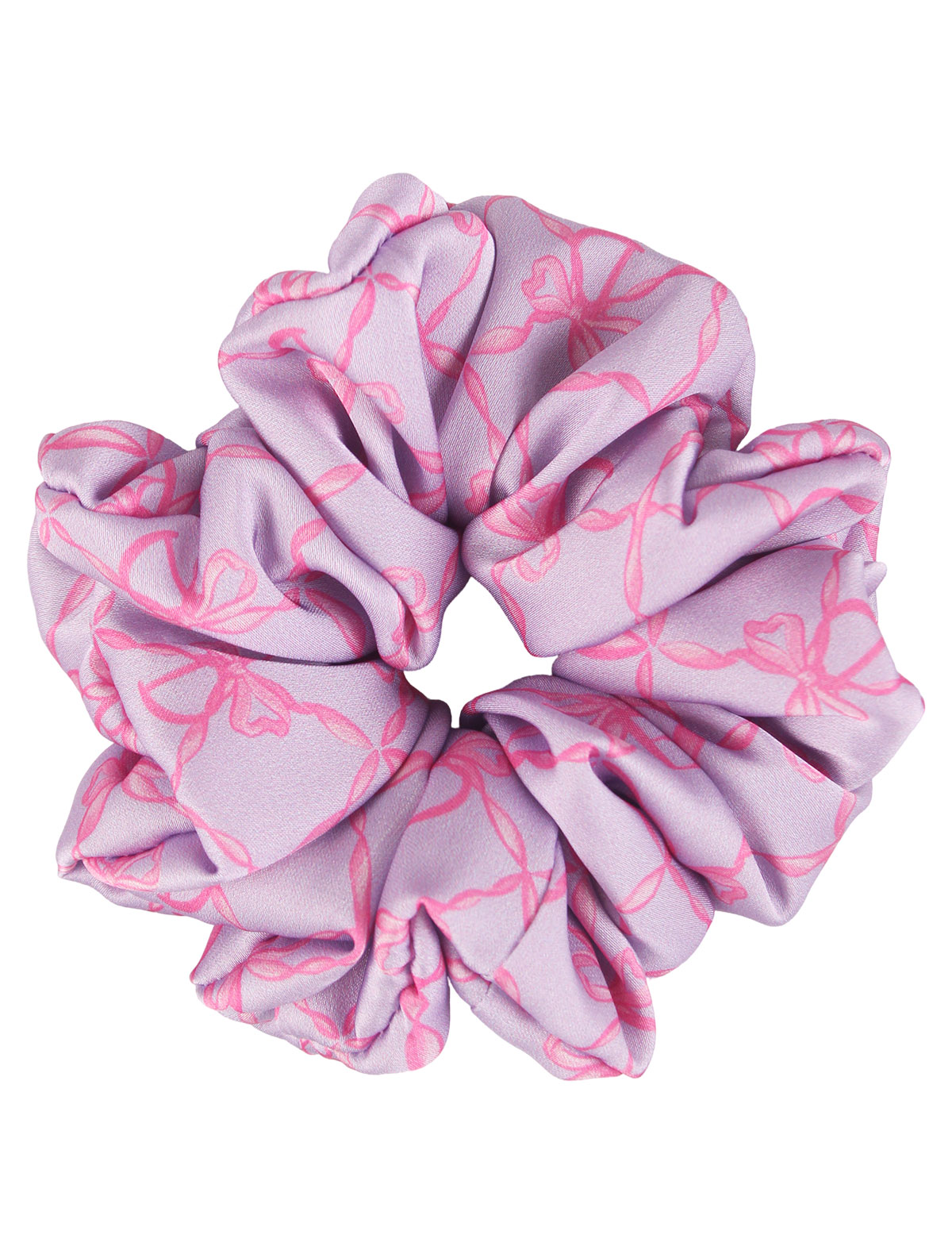 Сиреневая резинка с узором