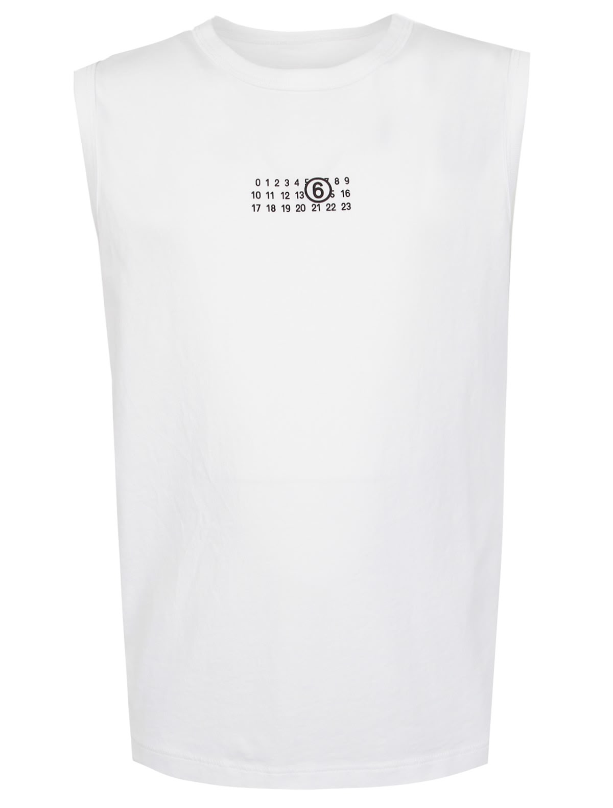 Белая майка из хлопка