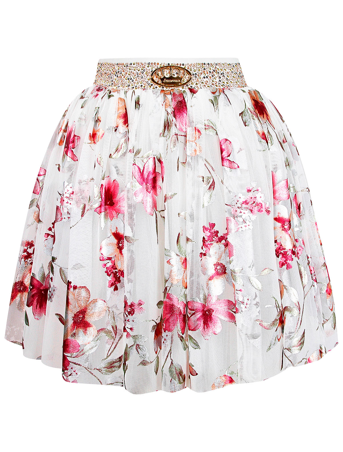 пышная Юбка с декорированным поясом