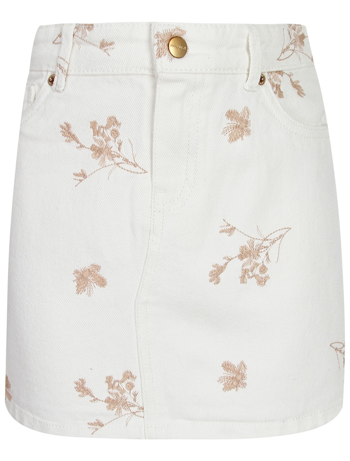 Юбка с растительным принтом