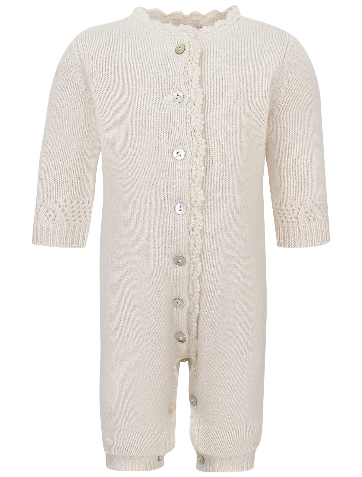 Кремовый кашемировый комбинезон