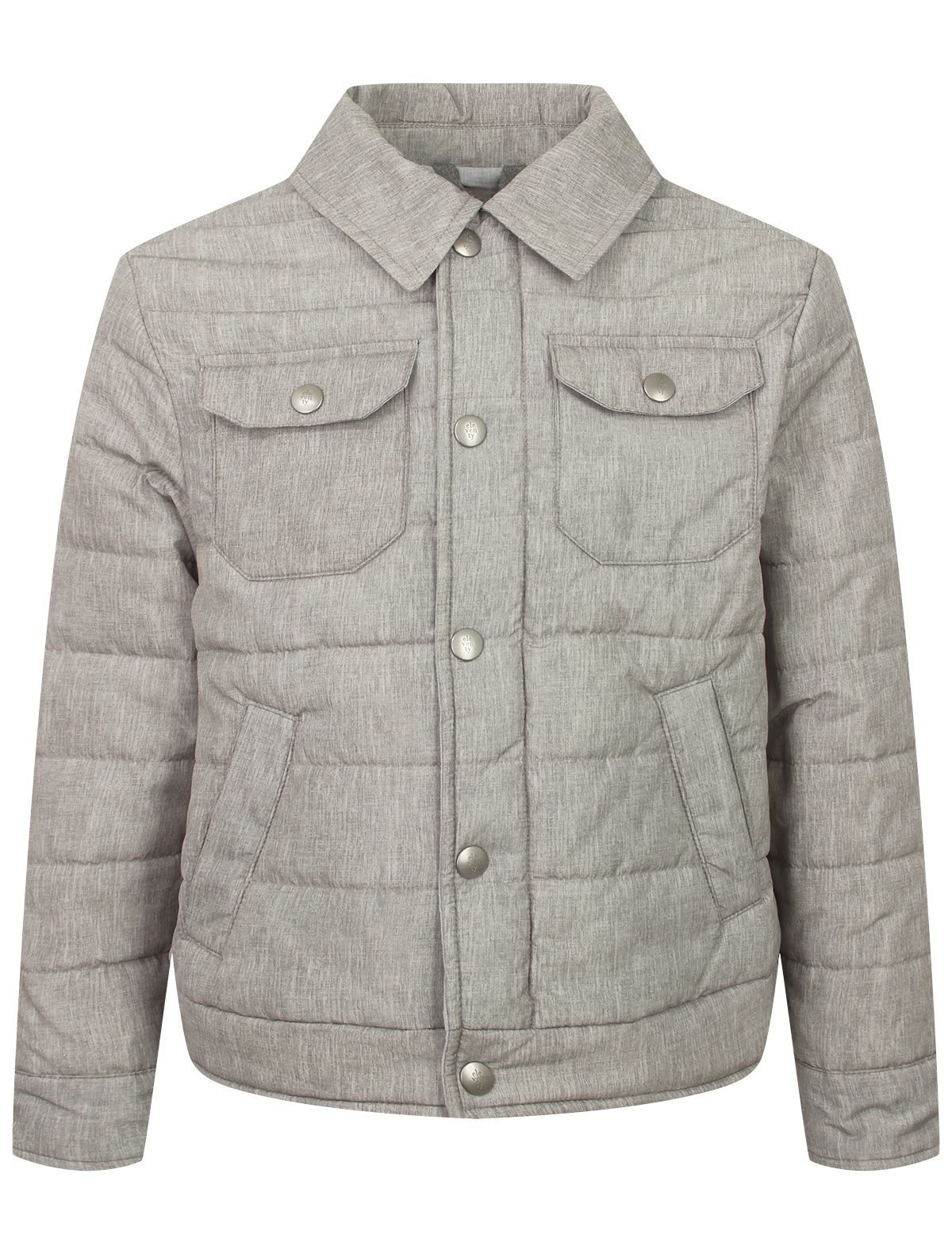 Серая стеганая куртка