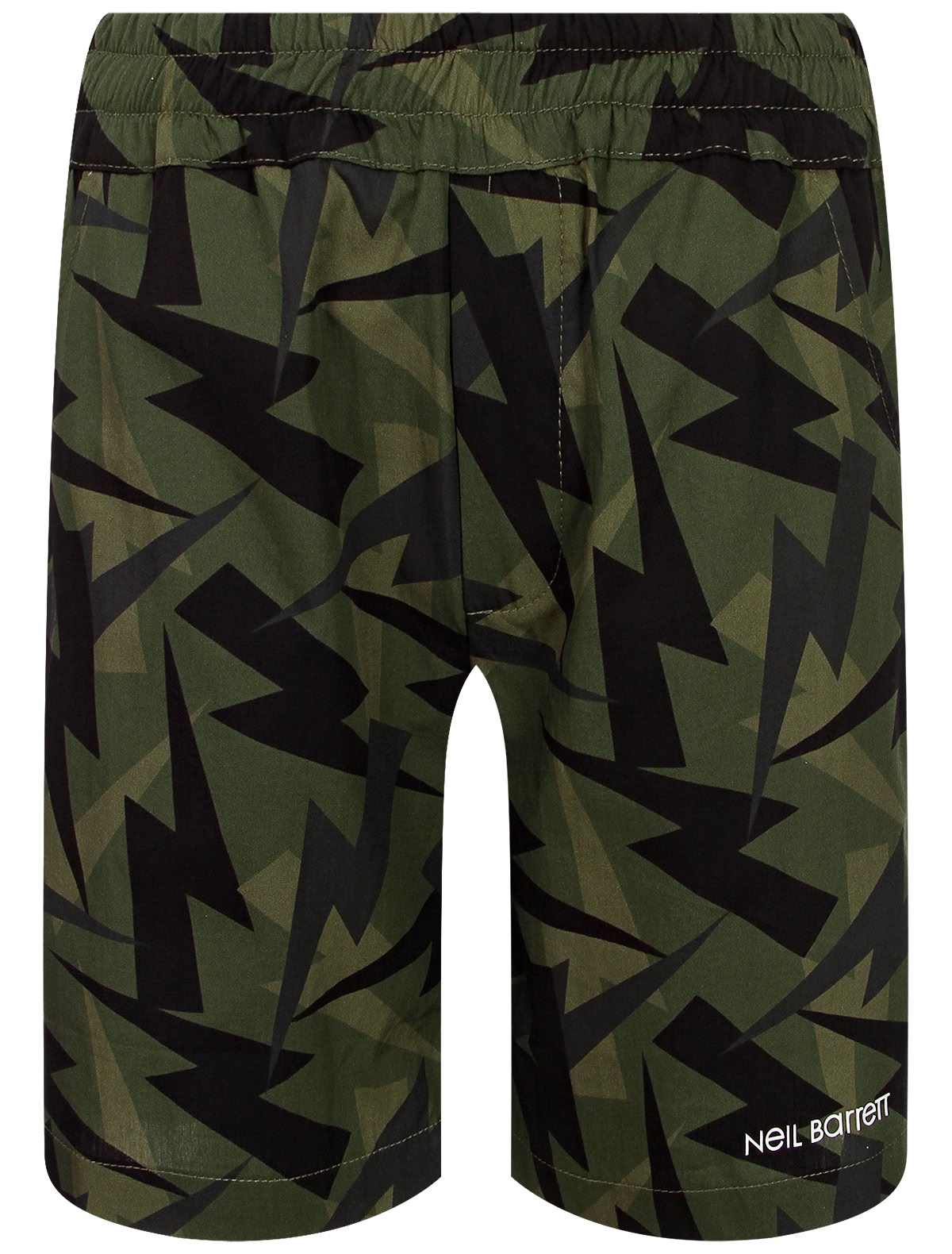 Шорты цвета хаки с молниями