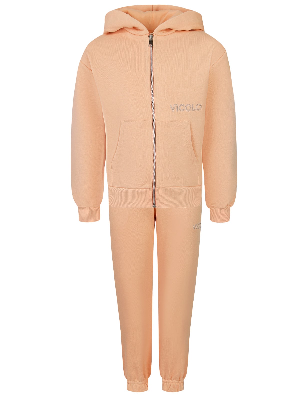 Персиковый спортивный костюм