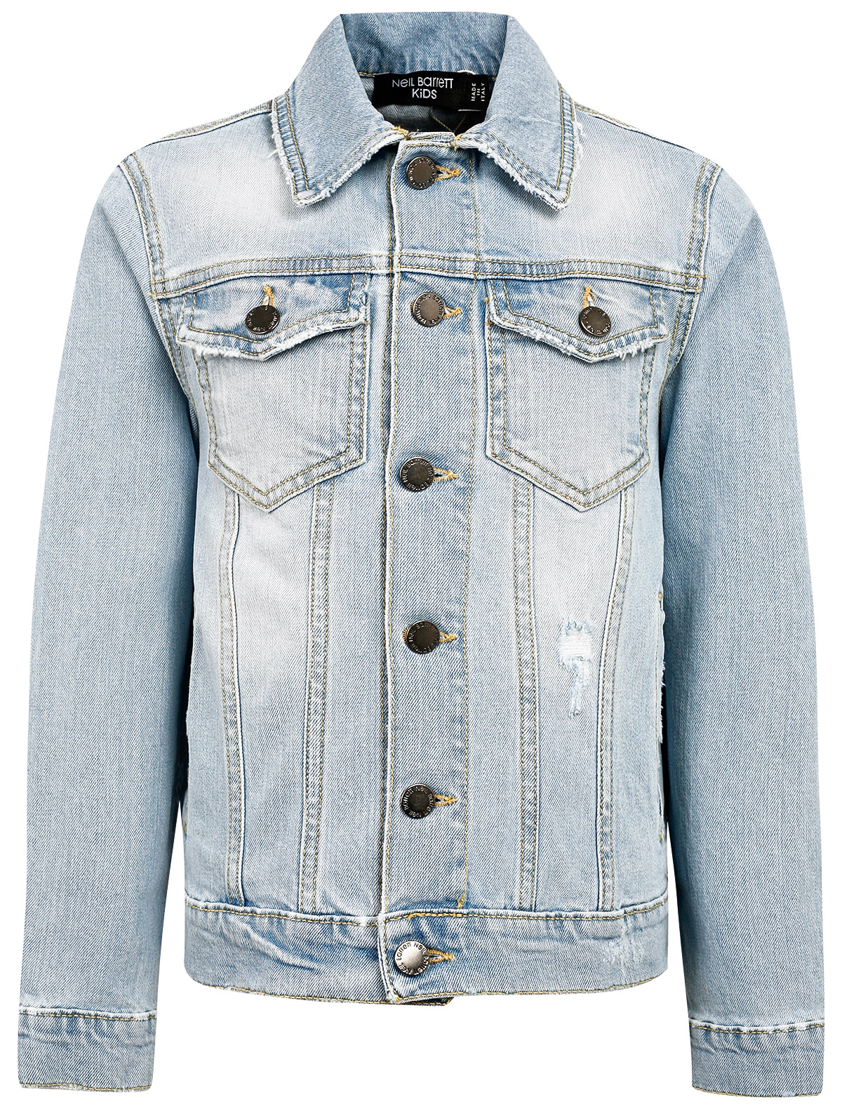 Куртка NEIL BARRETT KIDS 2400639, цвет голубой, размер 9 1074519271090 - фото 1