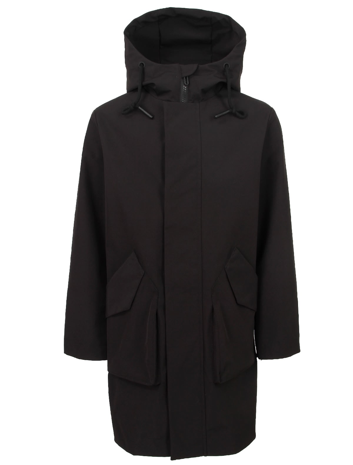 Плащ с объемными карманами