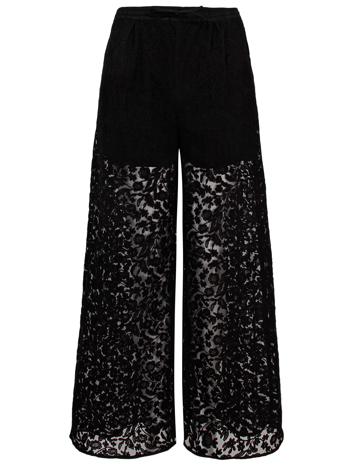 Чёрные кружевные брюки