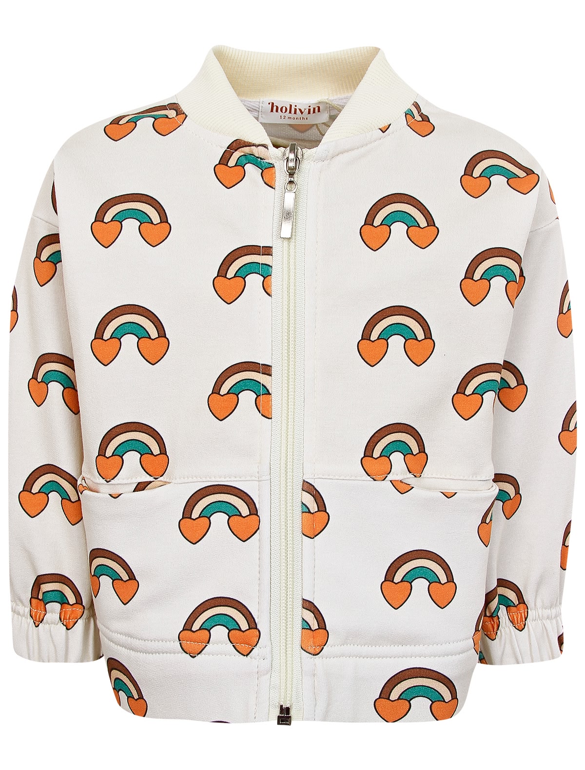 Толстовка с принтом радуга