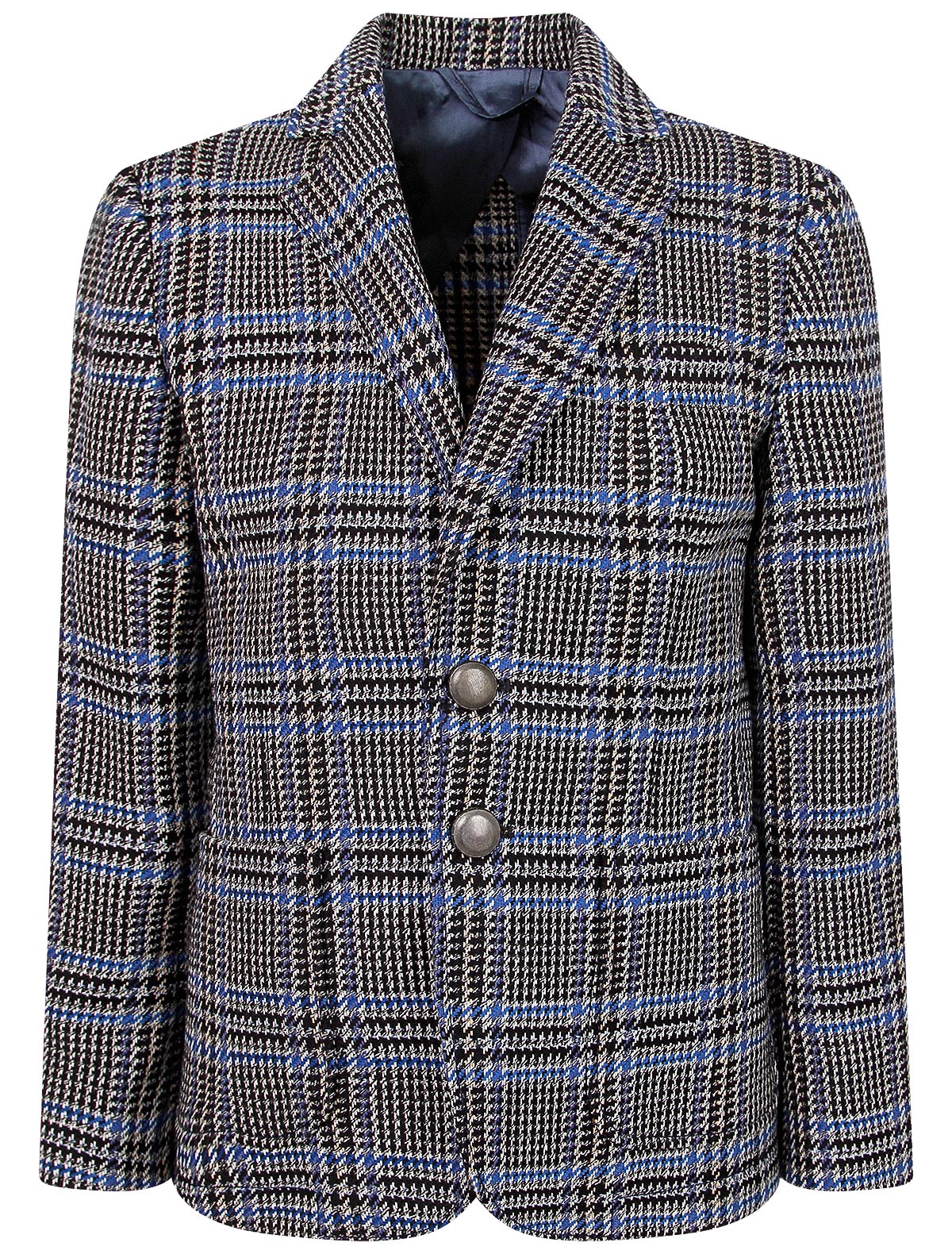 Пиджак с узором гусиная лапка