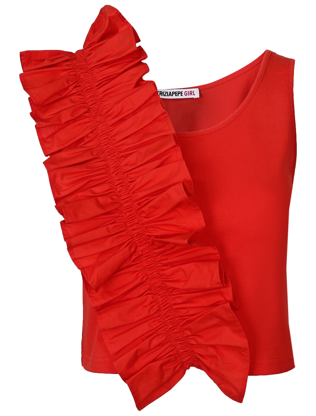 Топ с объёмной оборкой