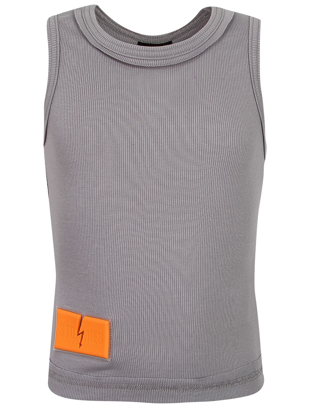 Серый топ с патчем