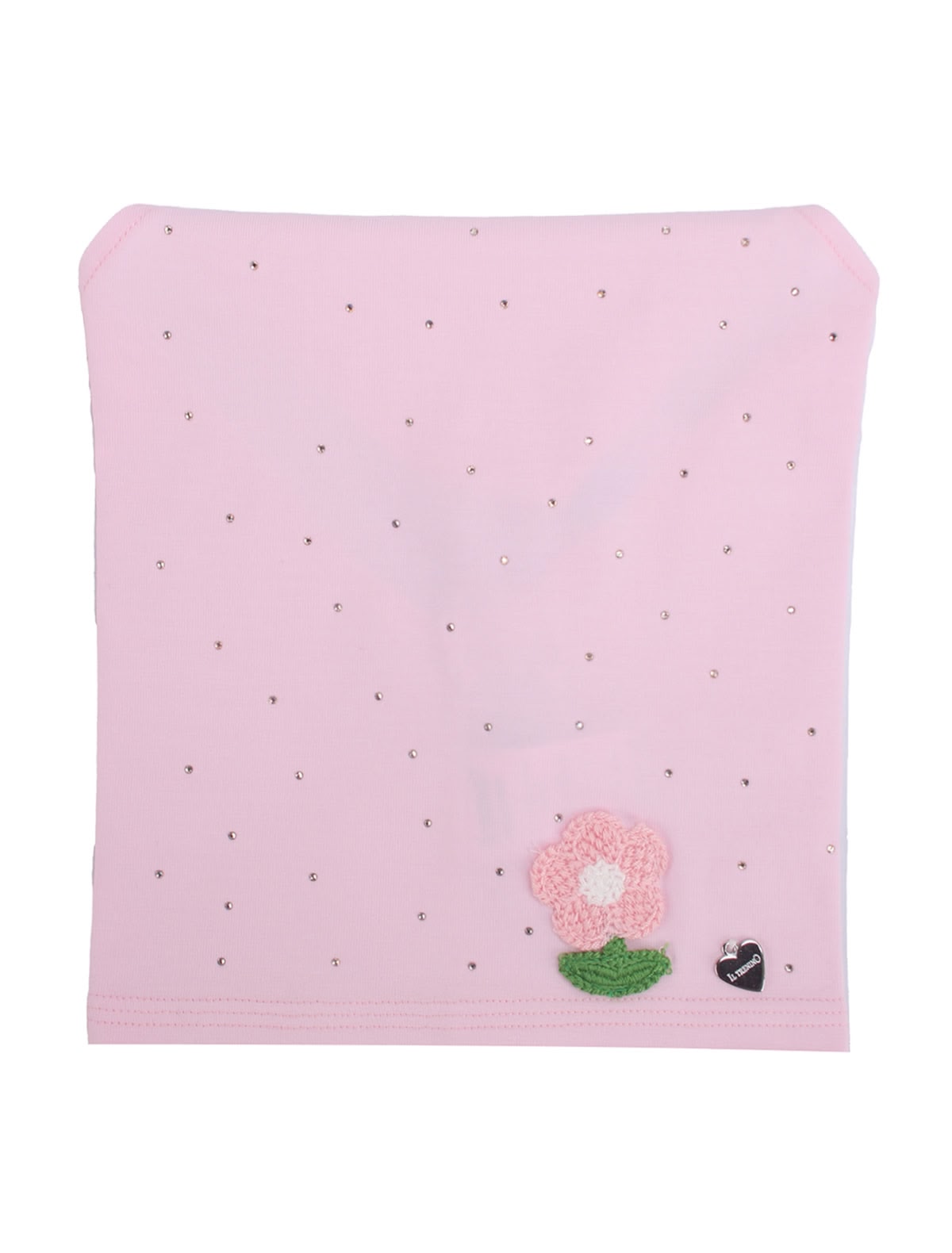 Бандана с аппликацией и стразами