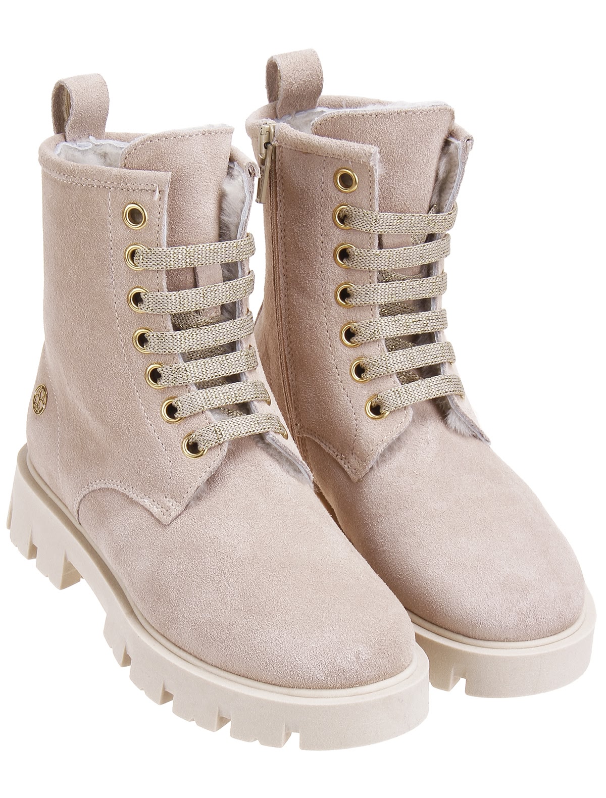 Замшевые ботинки