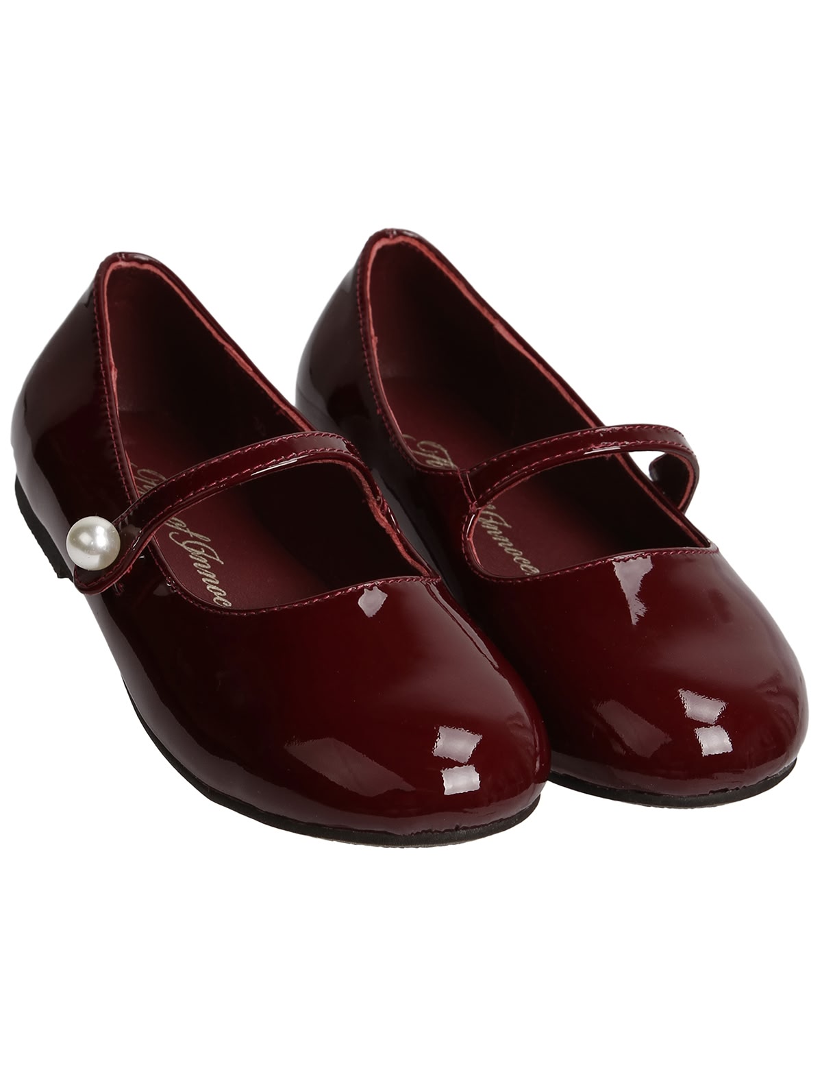 Балетки винного оттенка