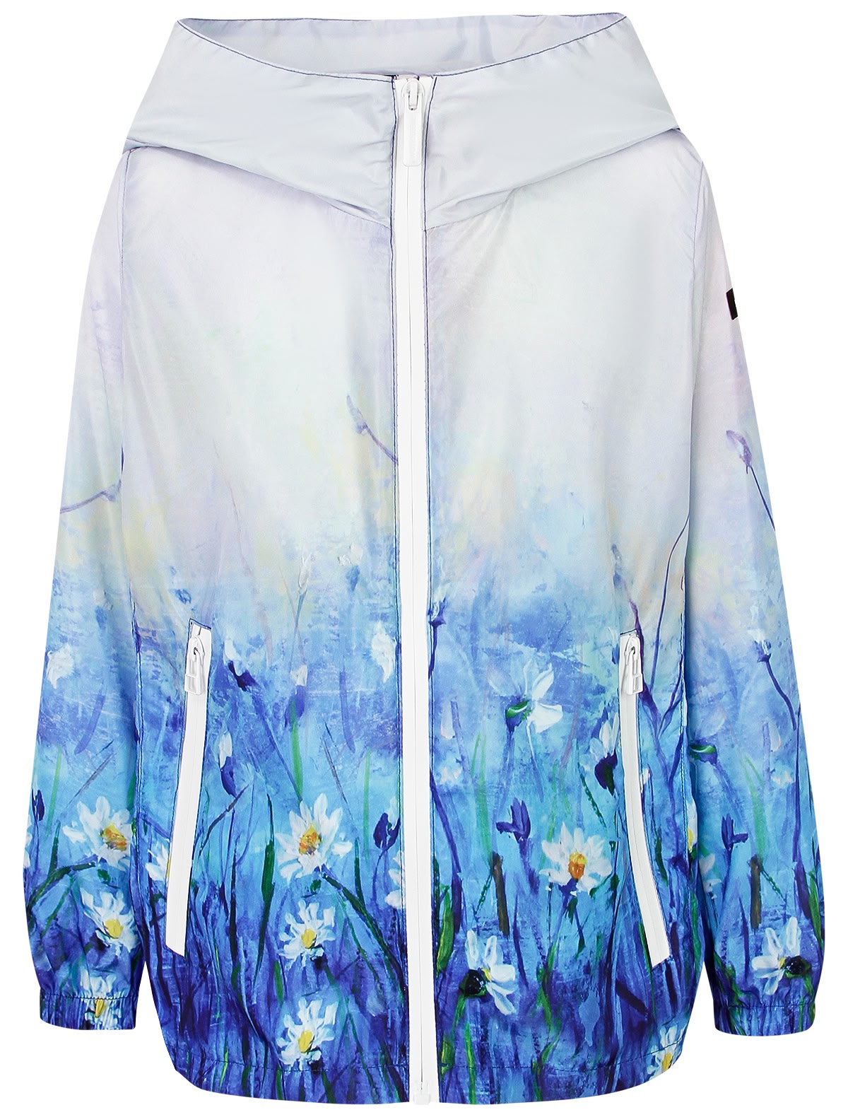 Ветровка с цветочным принтом