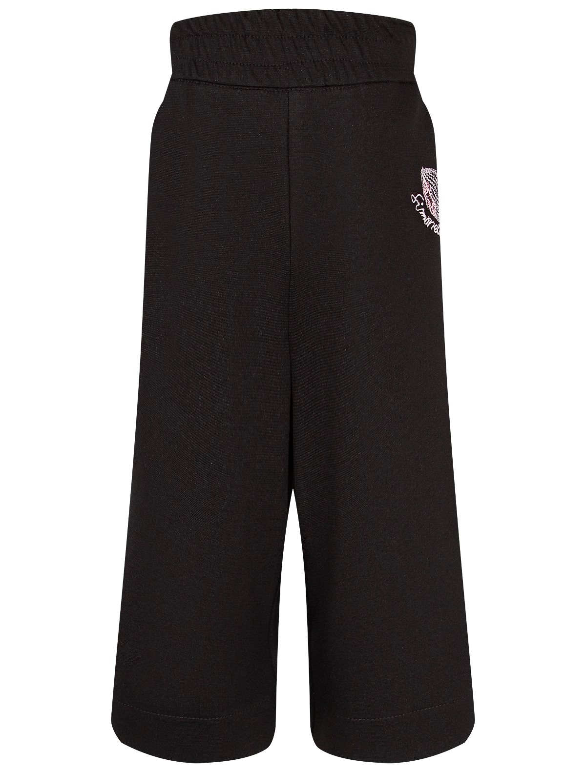 Трикотажные брюки с вышитым логотипом