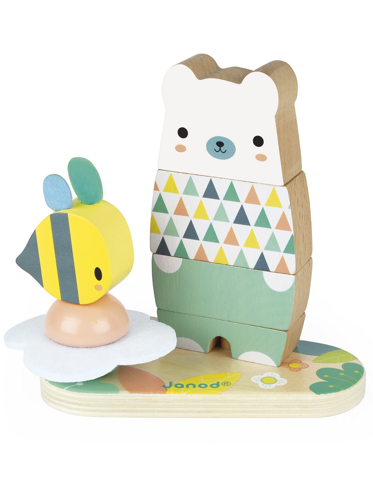 Пирамидка Мишка с пчелкой