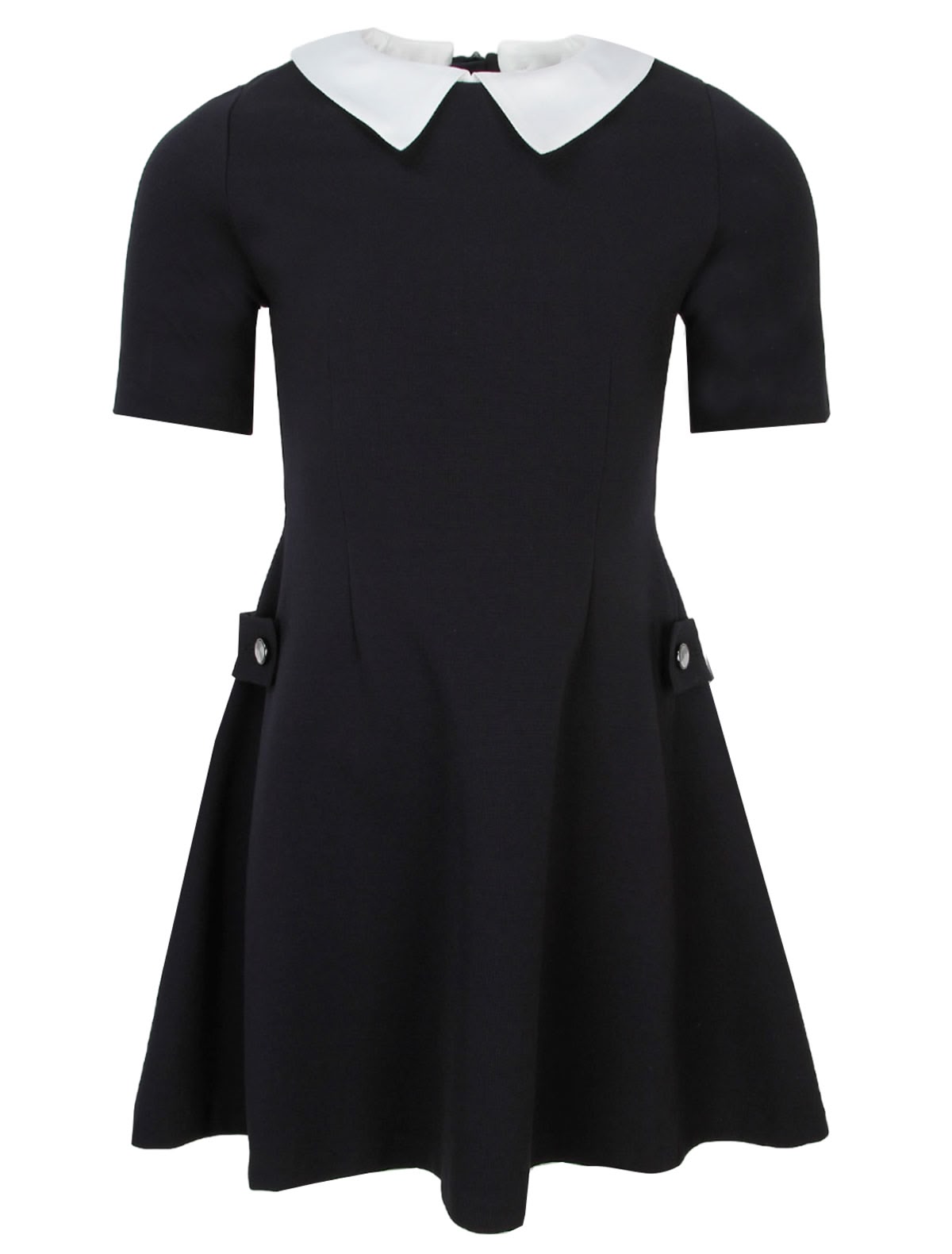 Приталенное платье со съёмным воротником