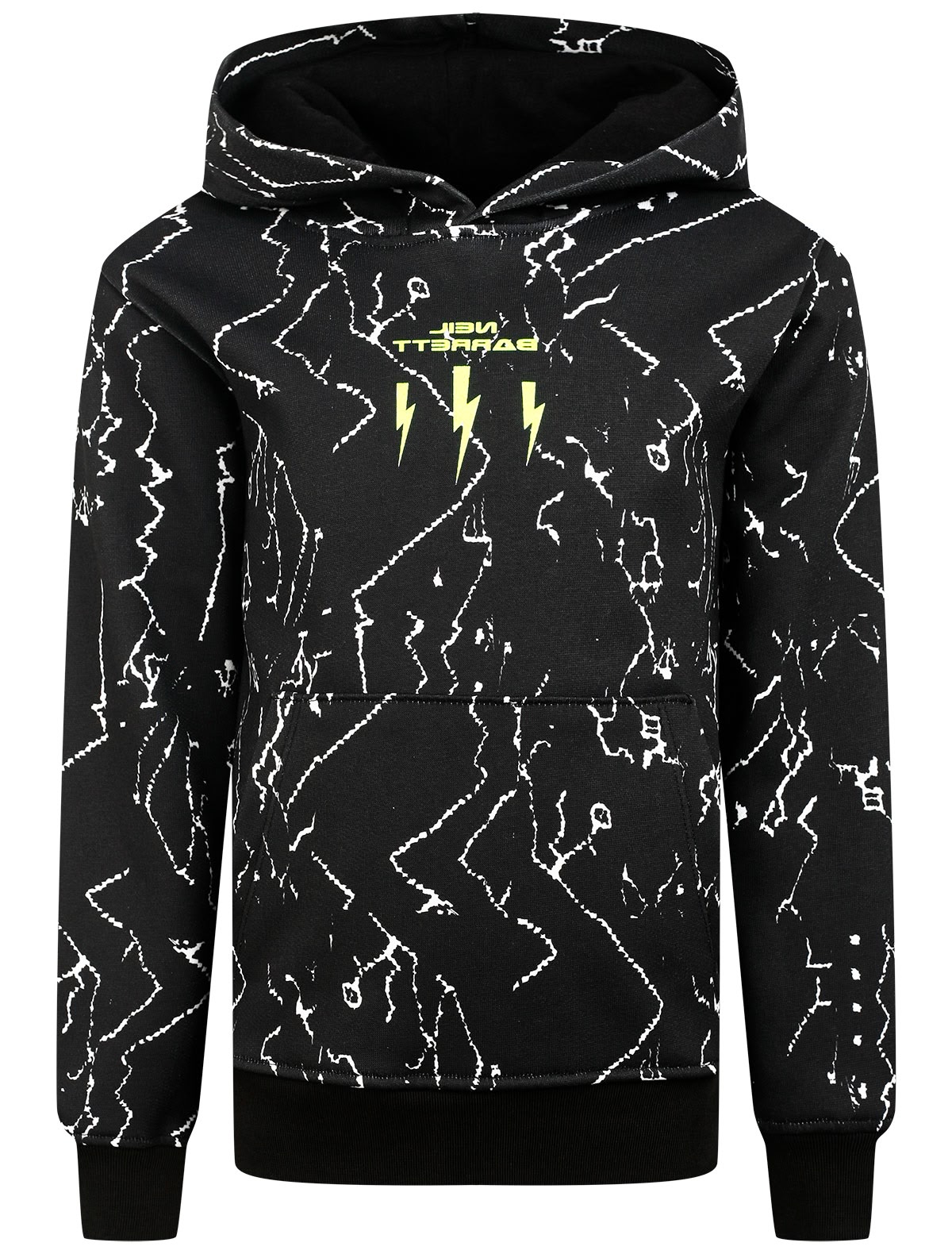 Худи с абстрактным принтом и молниями