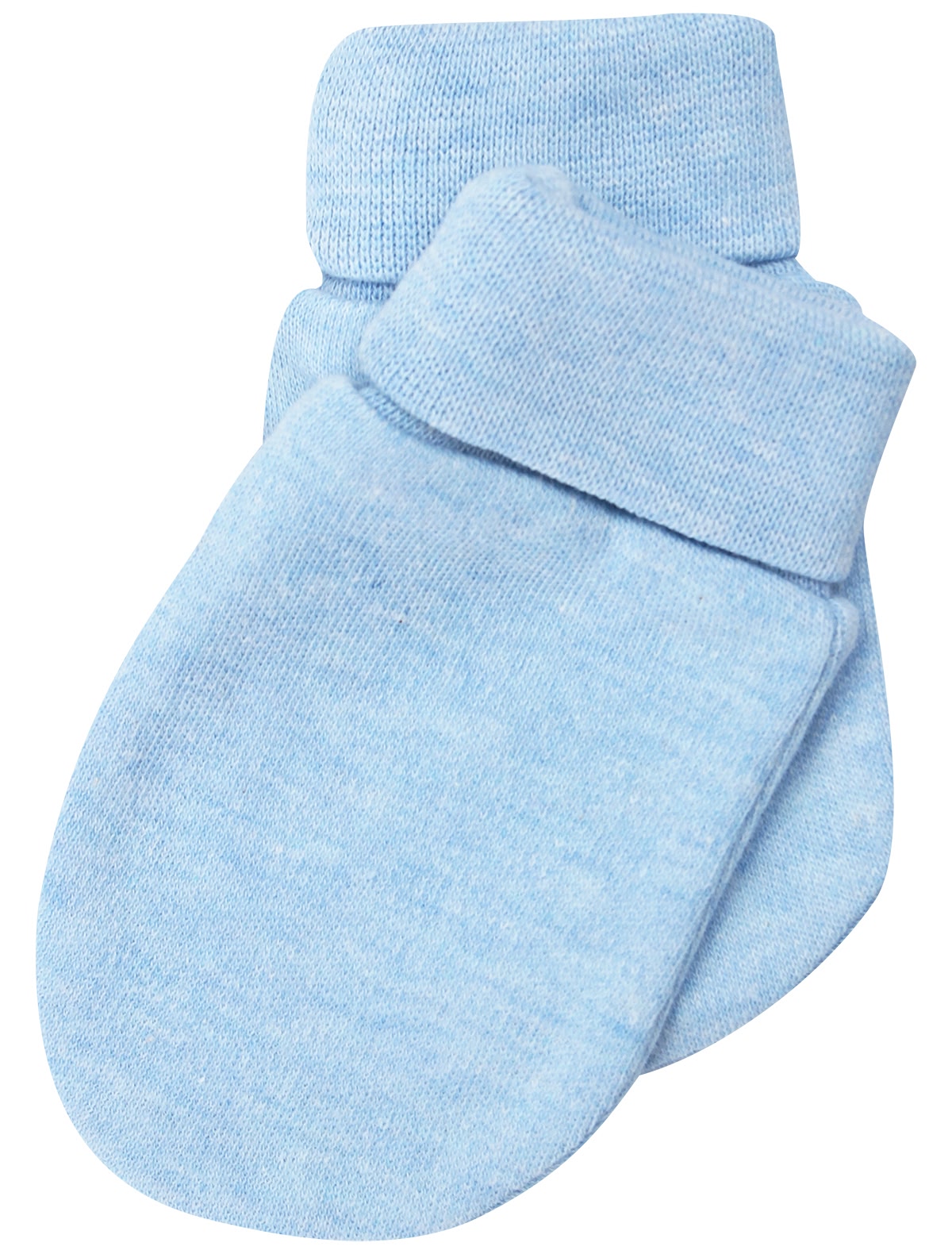 Варежки-царапки цвета голубой меланж