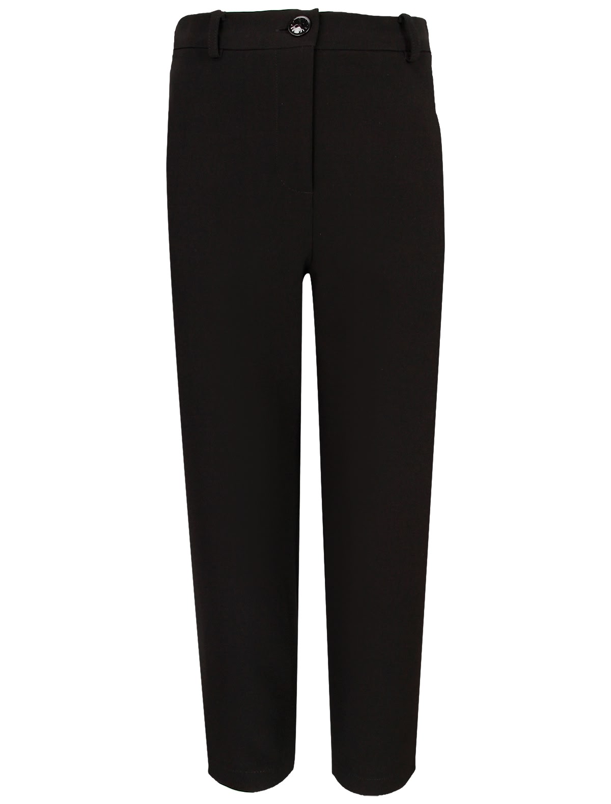 Прямые черные брюки