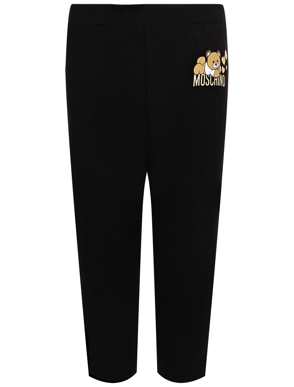 Чёрные леггинсы с медвежонком