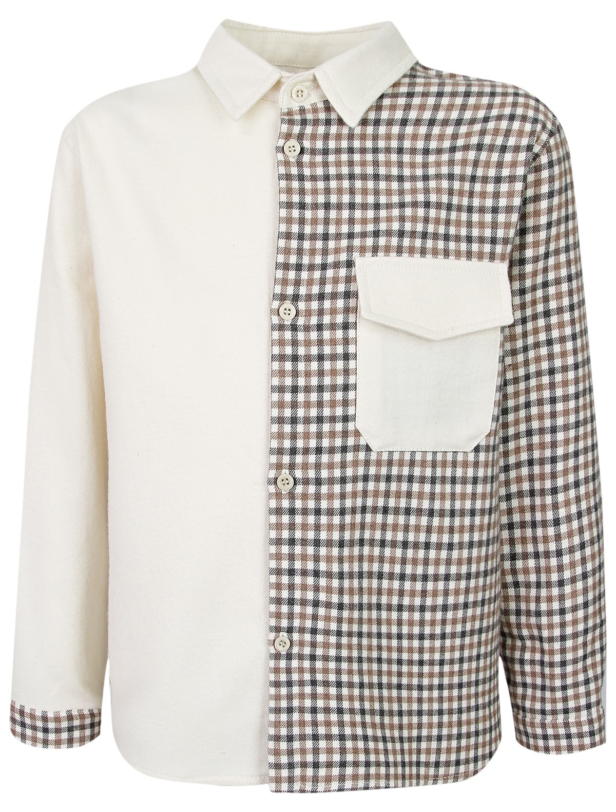 Комбинированная рубашка