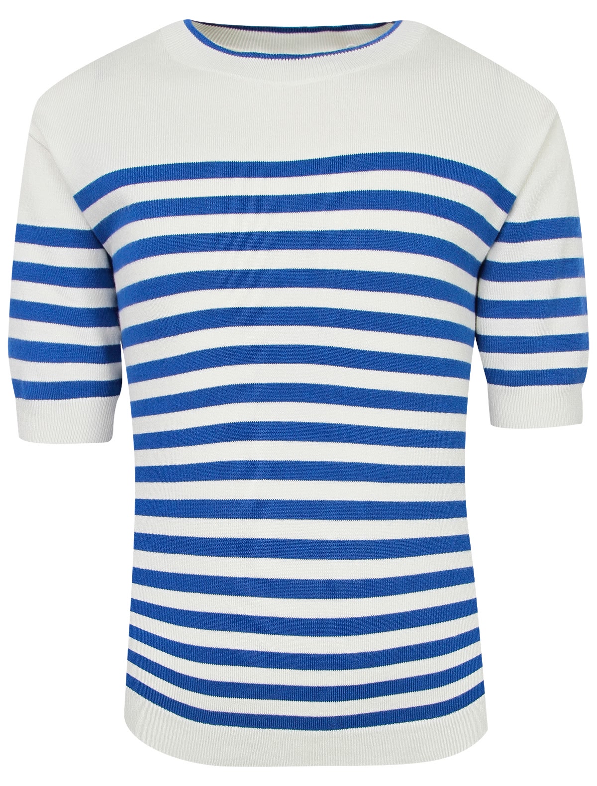 Джемпер с коротким рукавом в полоску