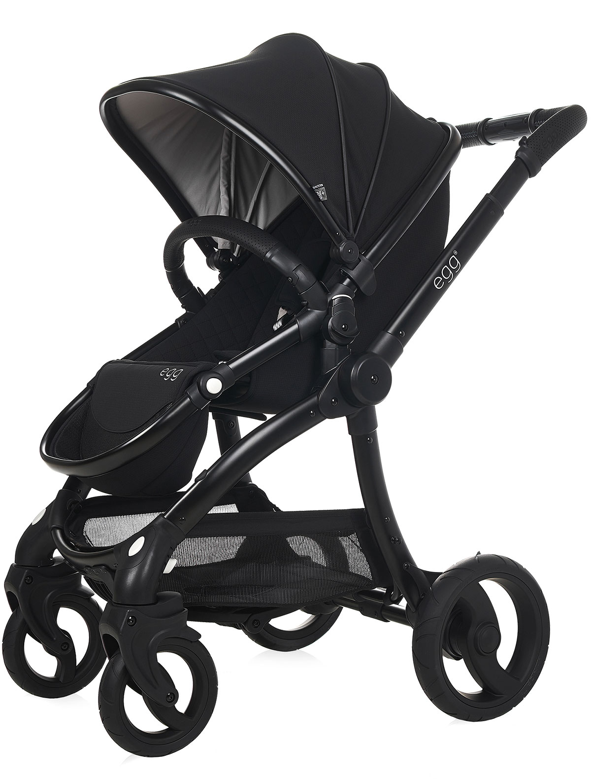 Коляска с поворотом сиденья Just Black & Matt Black Chassis