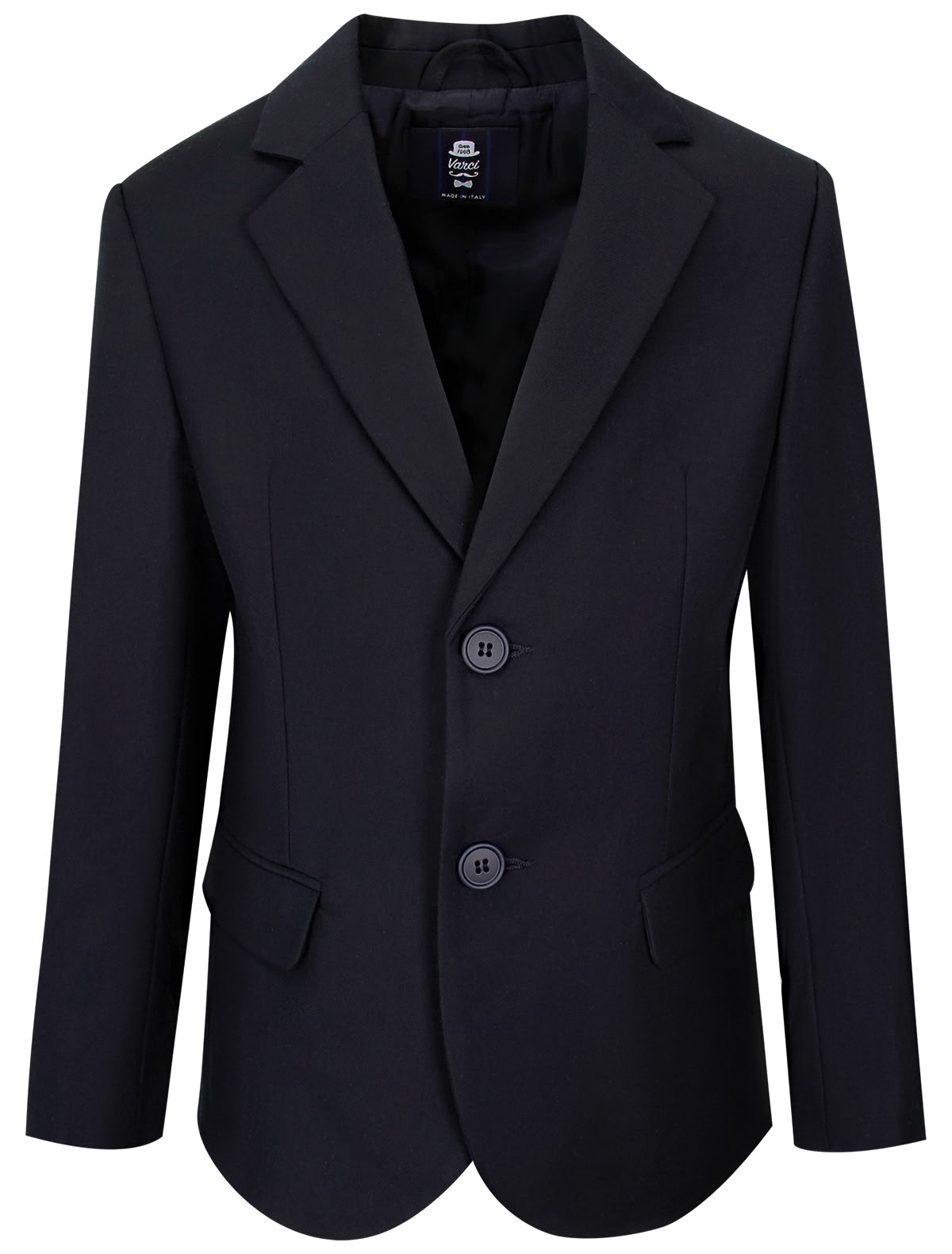 Синий однобортный пиджак